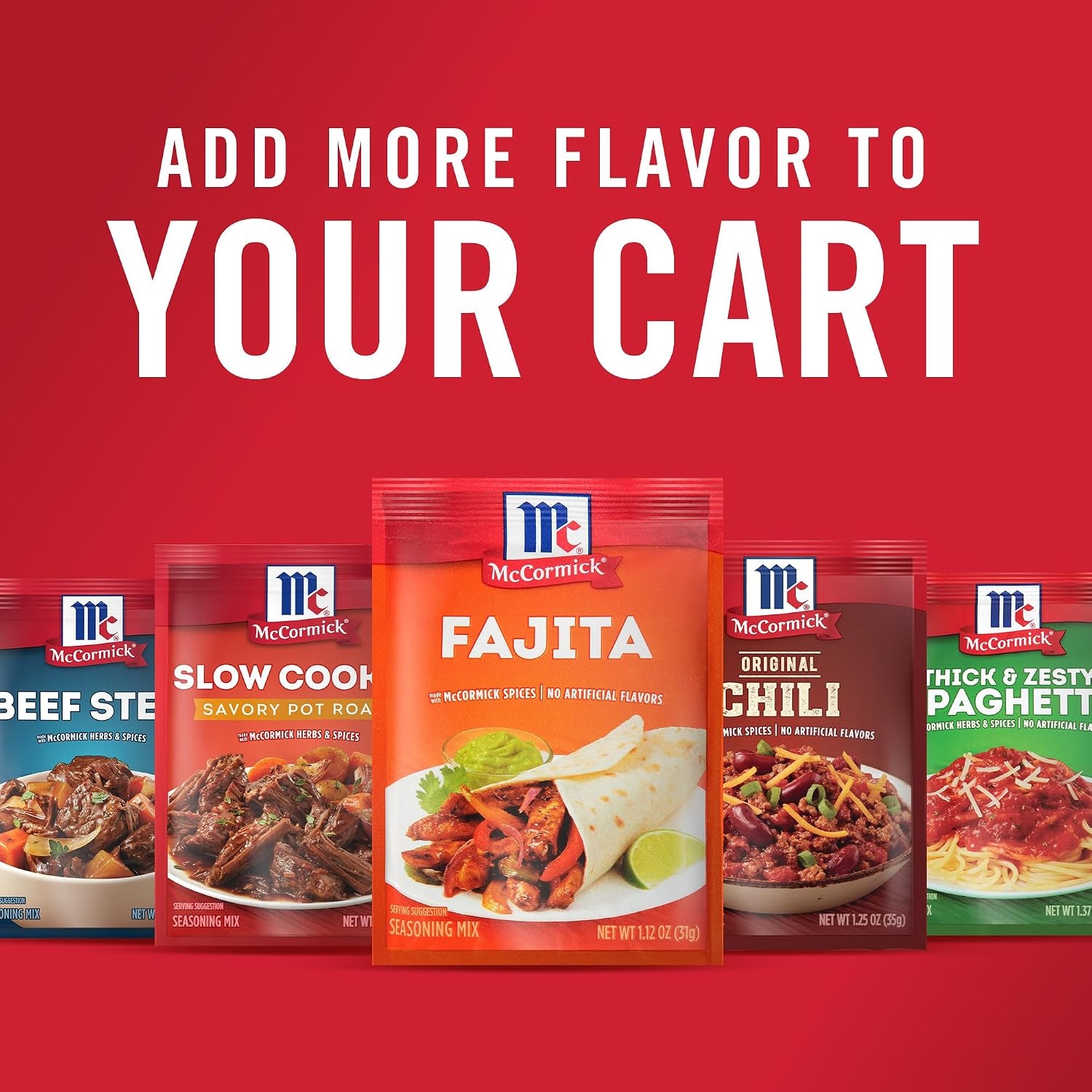 image:imageMcCormick Fajita Seasoning Mix 112 oz Pack of 12112 Ounce Pack of 1
