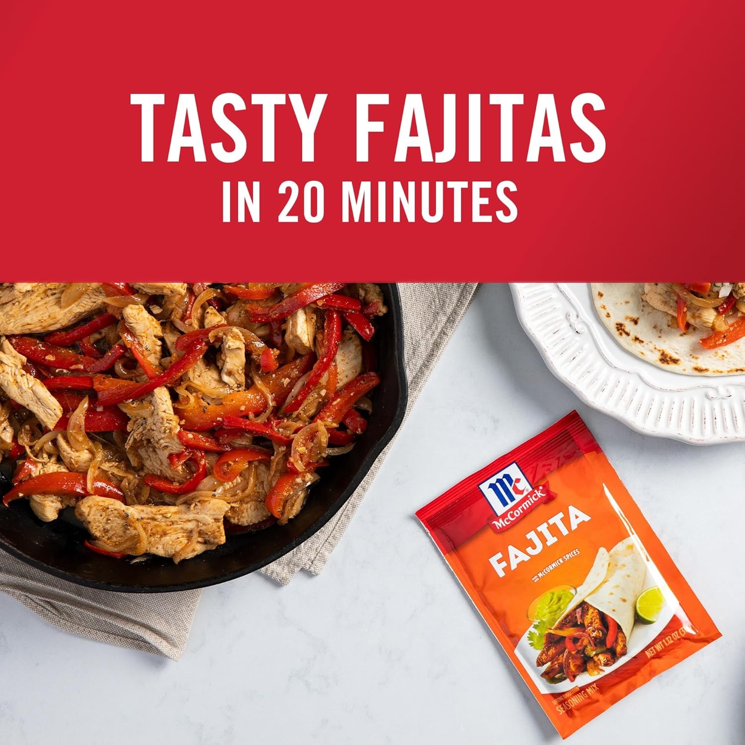 image:imageMcCormick Fajita Seasoning Mix 112 oz Pack of 12112 Ounce Pack of 1