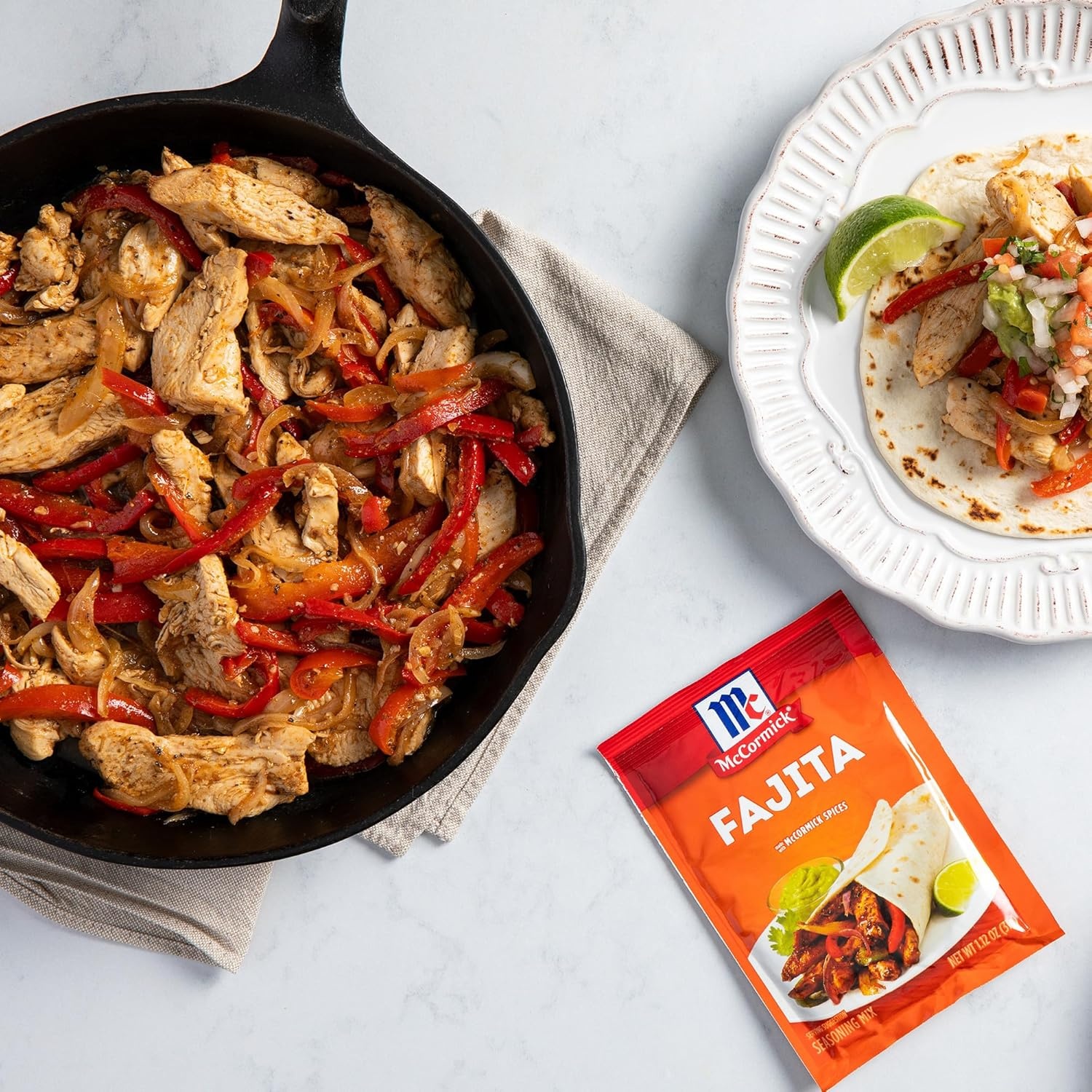 image:imageMcCormick Fajita Seasoning Mix 112 oz Pack of 12112 Ounce Pack of 1