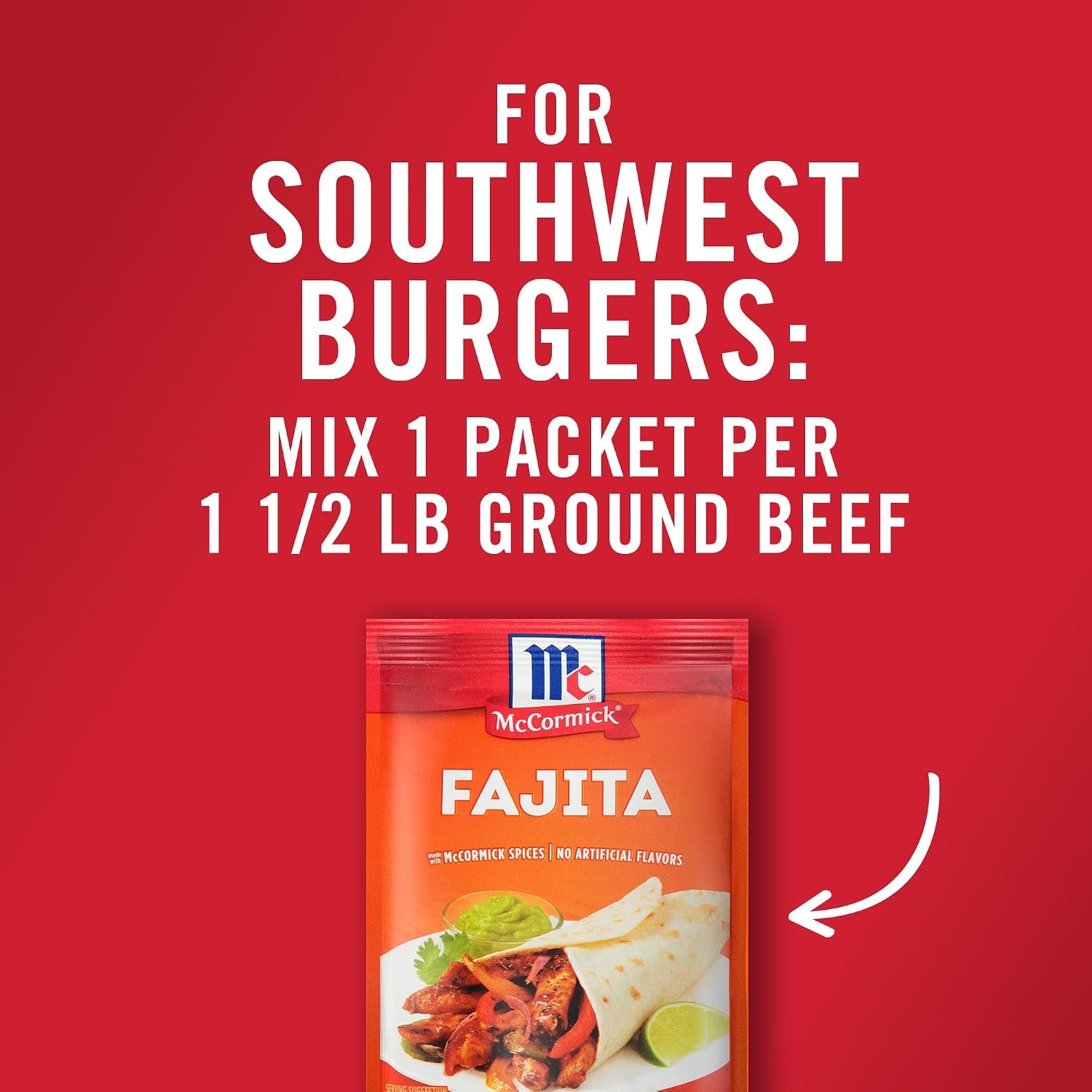 image:imageMcCormick Fajita Seasoning Mix 112 oz Pack of 12112 Ounce Pack of 1