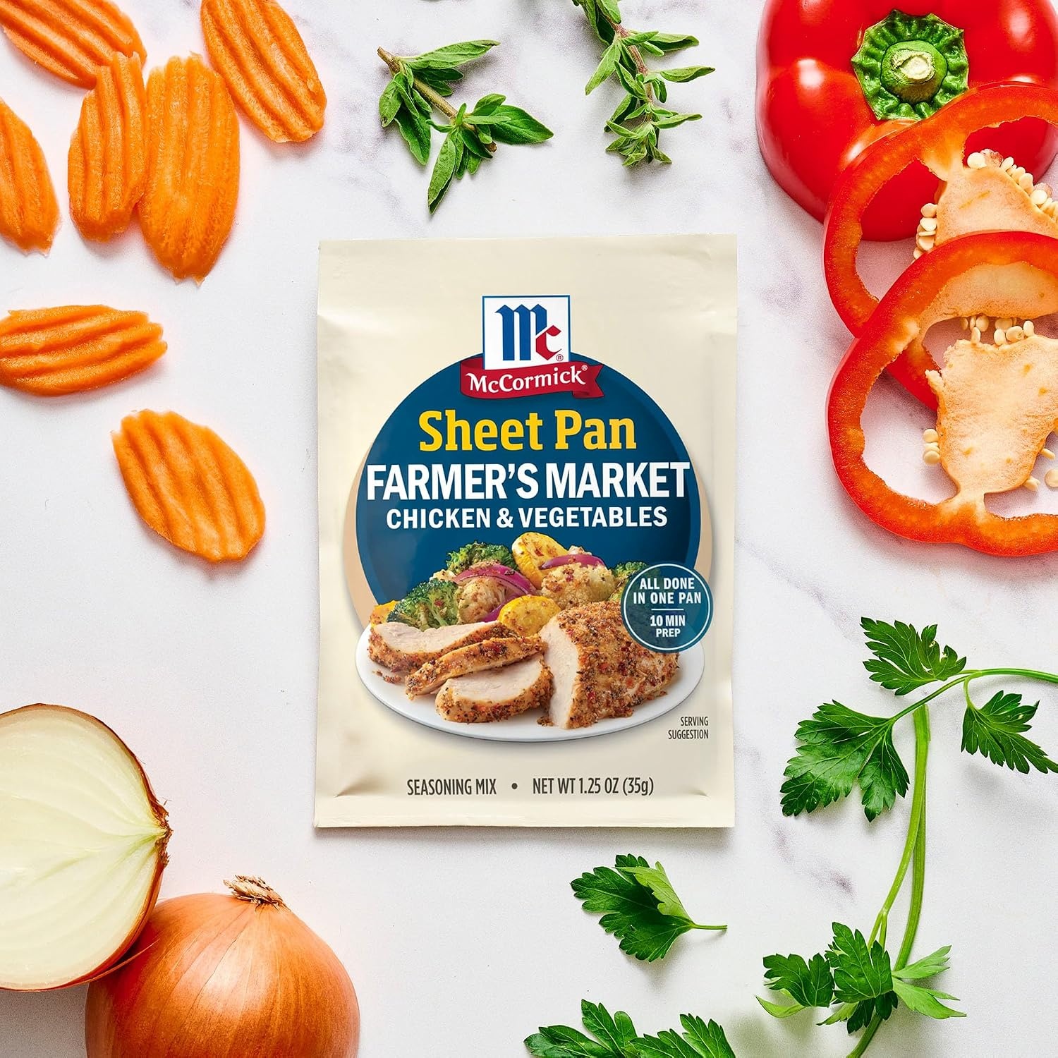 image:imageMcCormick Farmers Market Chicken amp Vegetables Seasoning Mix 125 oz125 Ounce Pack of 1