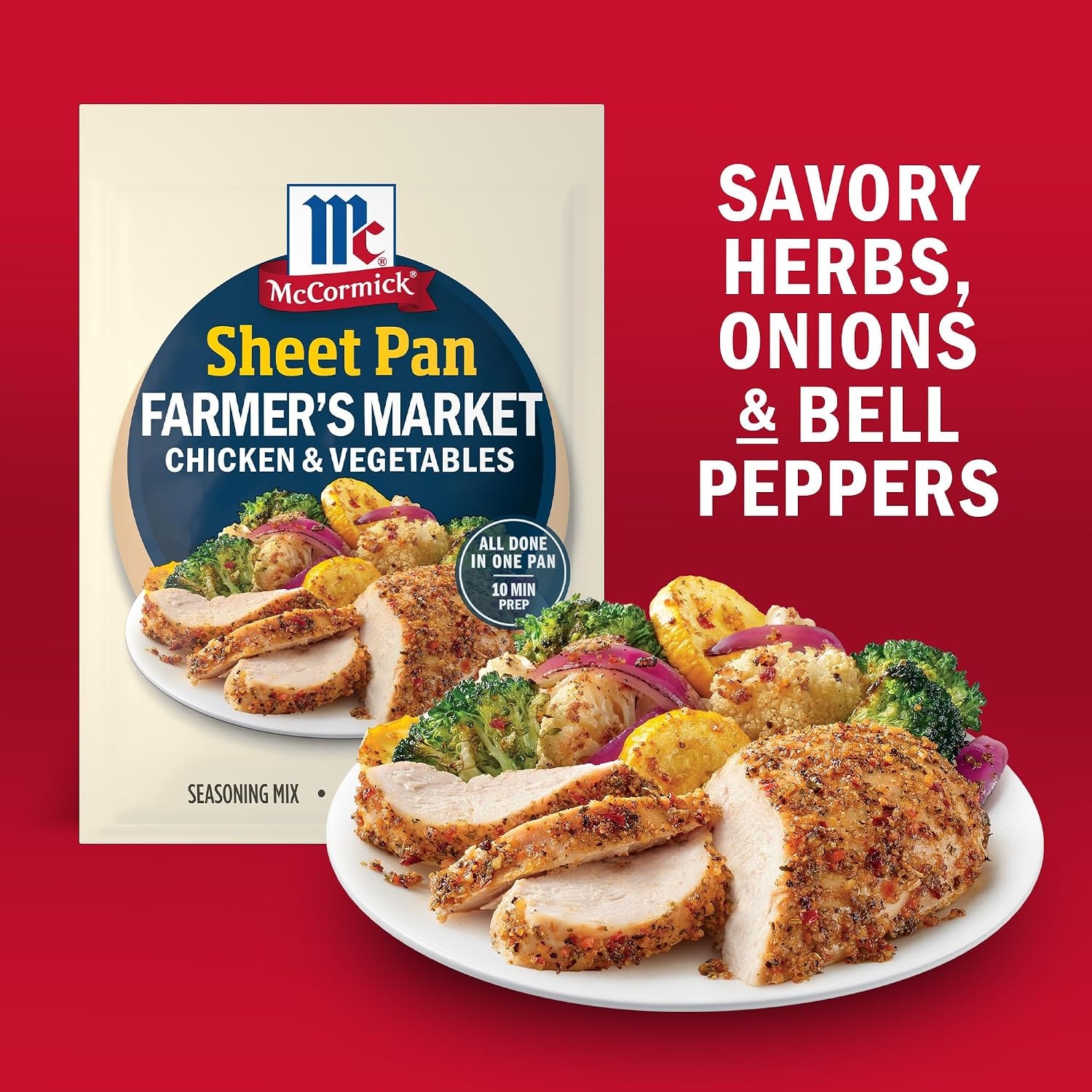 image:imageMcCormick Farmers Market Chicken amp Vegetables Seasoning Mix 125 oz125 Ounce Pack of 1