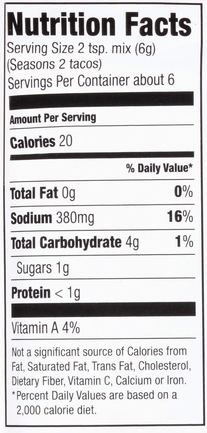 image:imageMcCormick Gluten Free Taco Seasoning Mix 125 oz Pack of 12125 Ounce Pack of 1