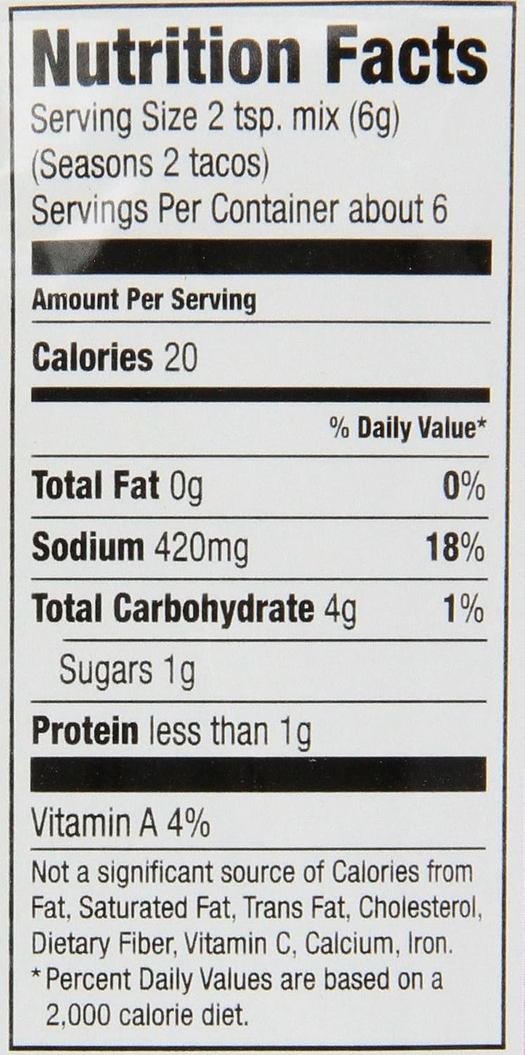 image:imageMcCormick Hot Taco Seasoning Mix 1 oz Pack of 12125 Ounce Pack of 1
