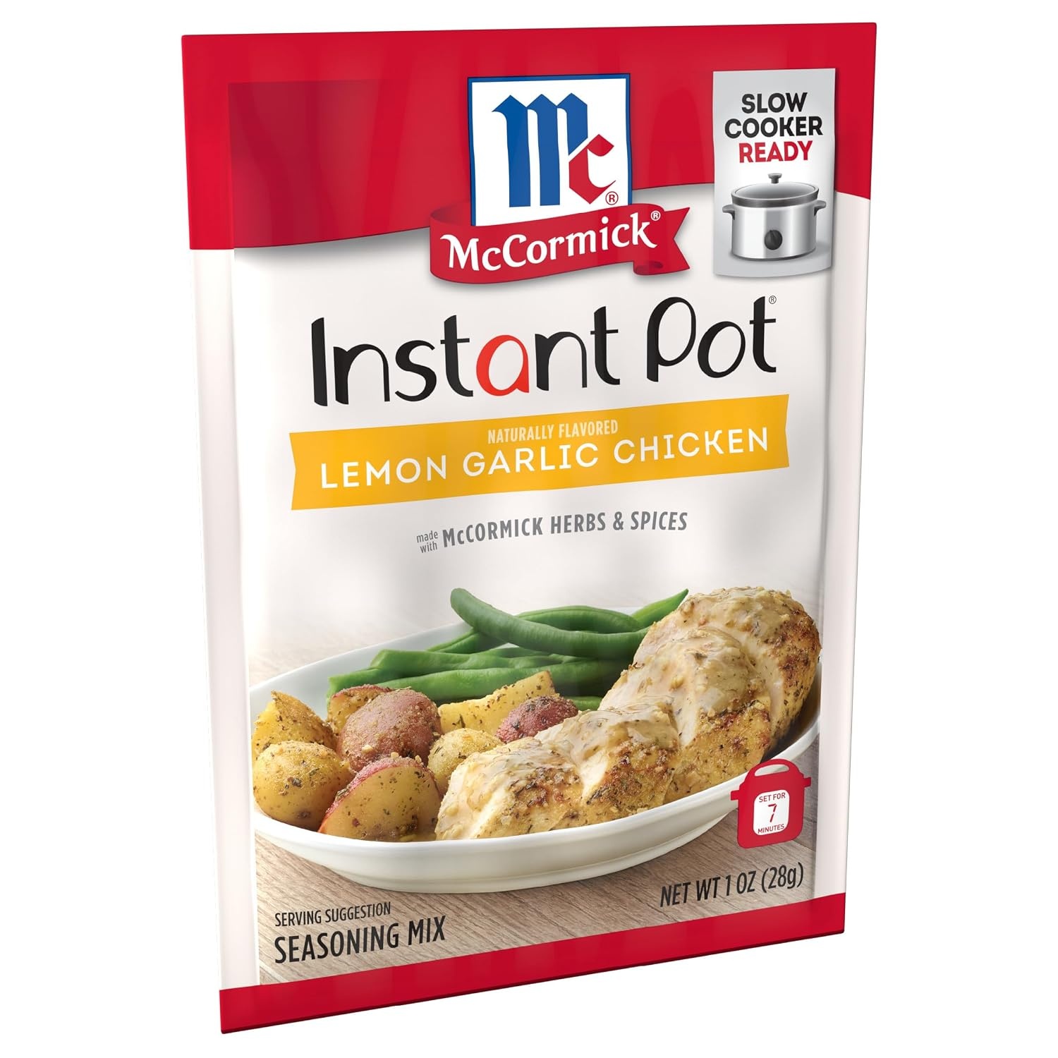 image:imageMcCormick Instant Pot Chicken Broccoli amp Rice Seasoning Mix 125 oz Pack of 12Lemon Garlic Chicken
