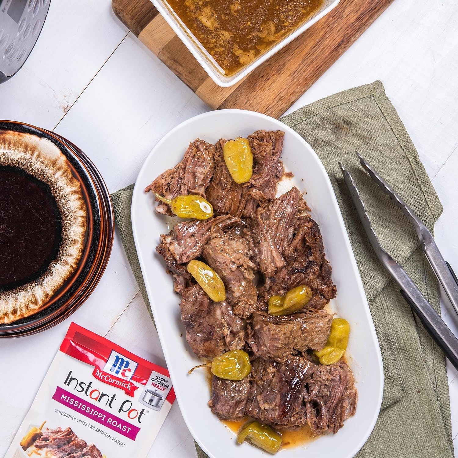 image:imageMcCormick Instant Pot Chicken Broccoli amp Rice Seasoning Mix 125 oz Pack of 12Mississippi Roast