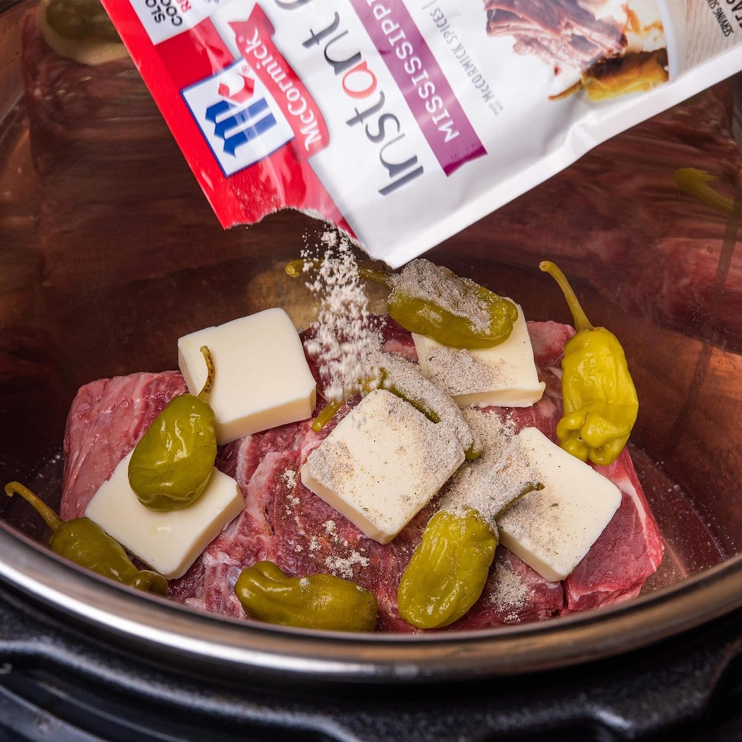 image:imageMcCormick Instant Pot Chicken Broccoli amp Rice Seasoning Mix 125 oz Pack of 12Mississippi Roast