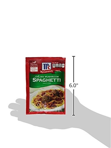 image:imageMcCormick Italian Mushroom Spaghetti Sauce Mix 15 oz15 Ounce Pack of 6