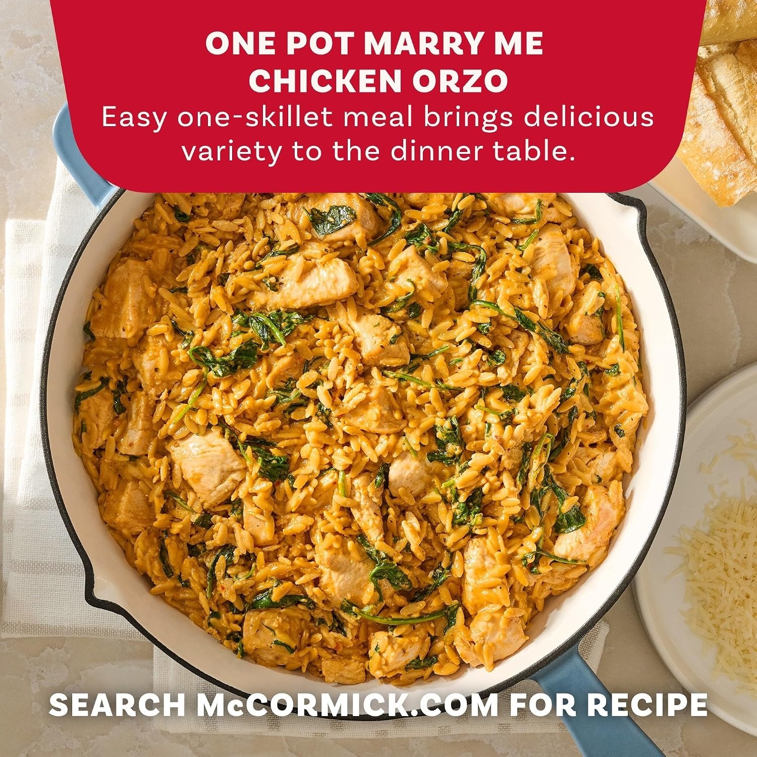 image:imageMcCormick Marry Me Chicken Seasoning Mix Savory amp Creamy Easy Recipe Ready in 25 Minutes Made with Garlic SunDried Tomato Parmesan Cheese Red Bell Pepper Makes 5 Servings 75 g