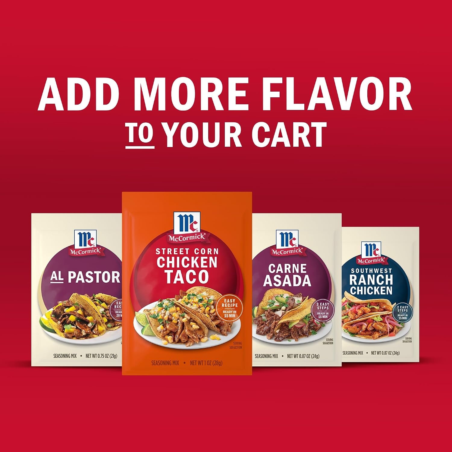 image:imageMcCormick Mexican Style Street Corn Taco Seasoning Mix 1 oz