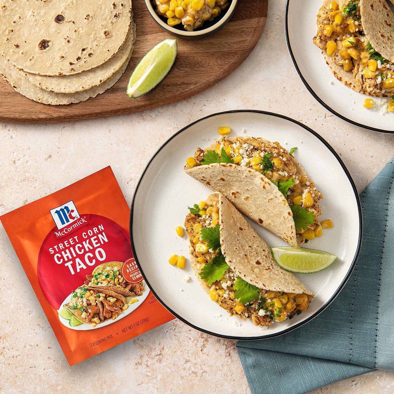 image:imageMcCormick Mexican Style Street Corn Taco Seasoning Mix 1 oz Pack of 12