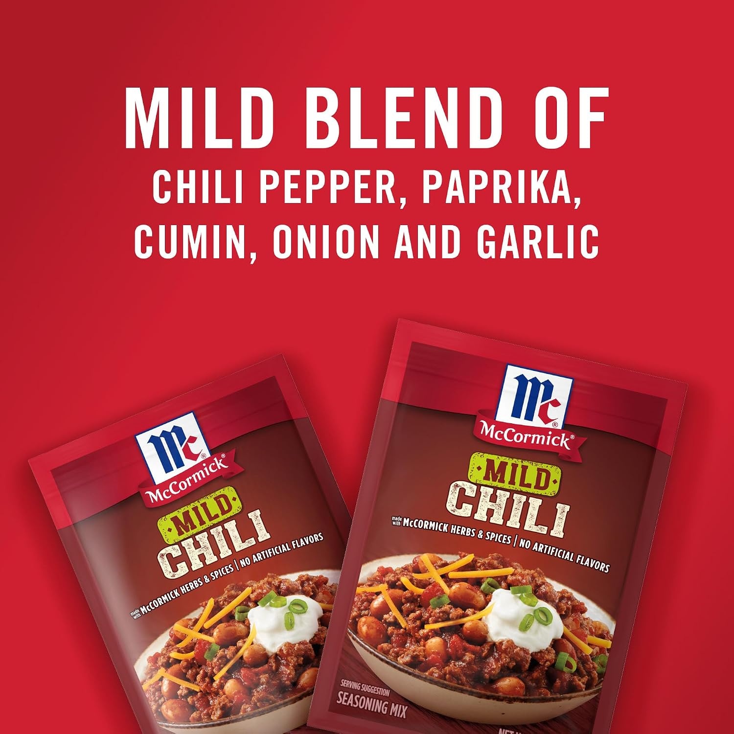 image:imageMcCormick Mild Chili Seasoning Mix 125 oz Pack of 24125 Ounce Pack of 1