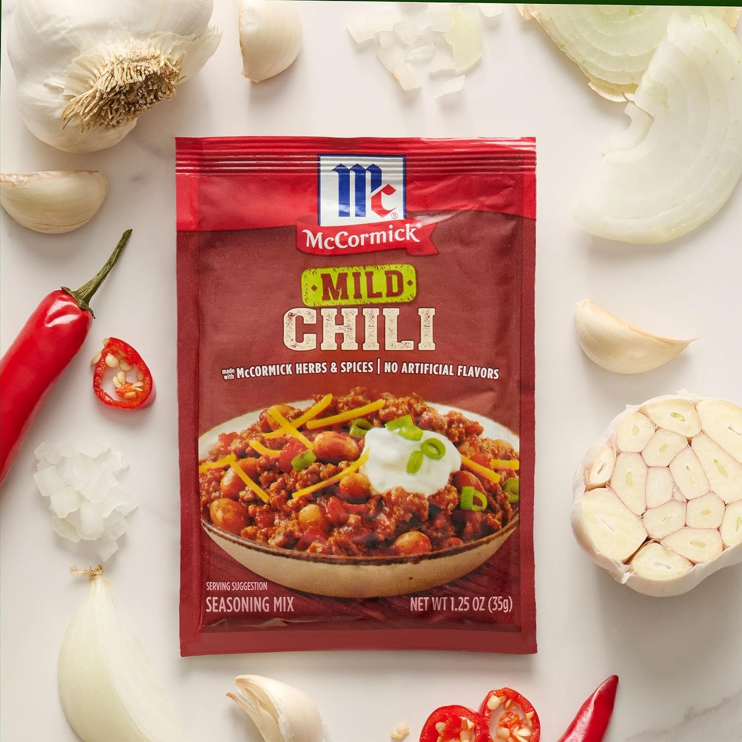 image:imageMcCormick Mild Chili Seasoning Mix 125 oz Pack of 24125 Ounce Pack of 1