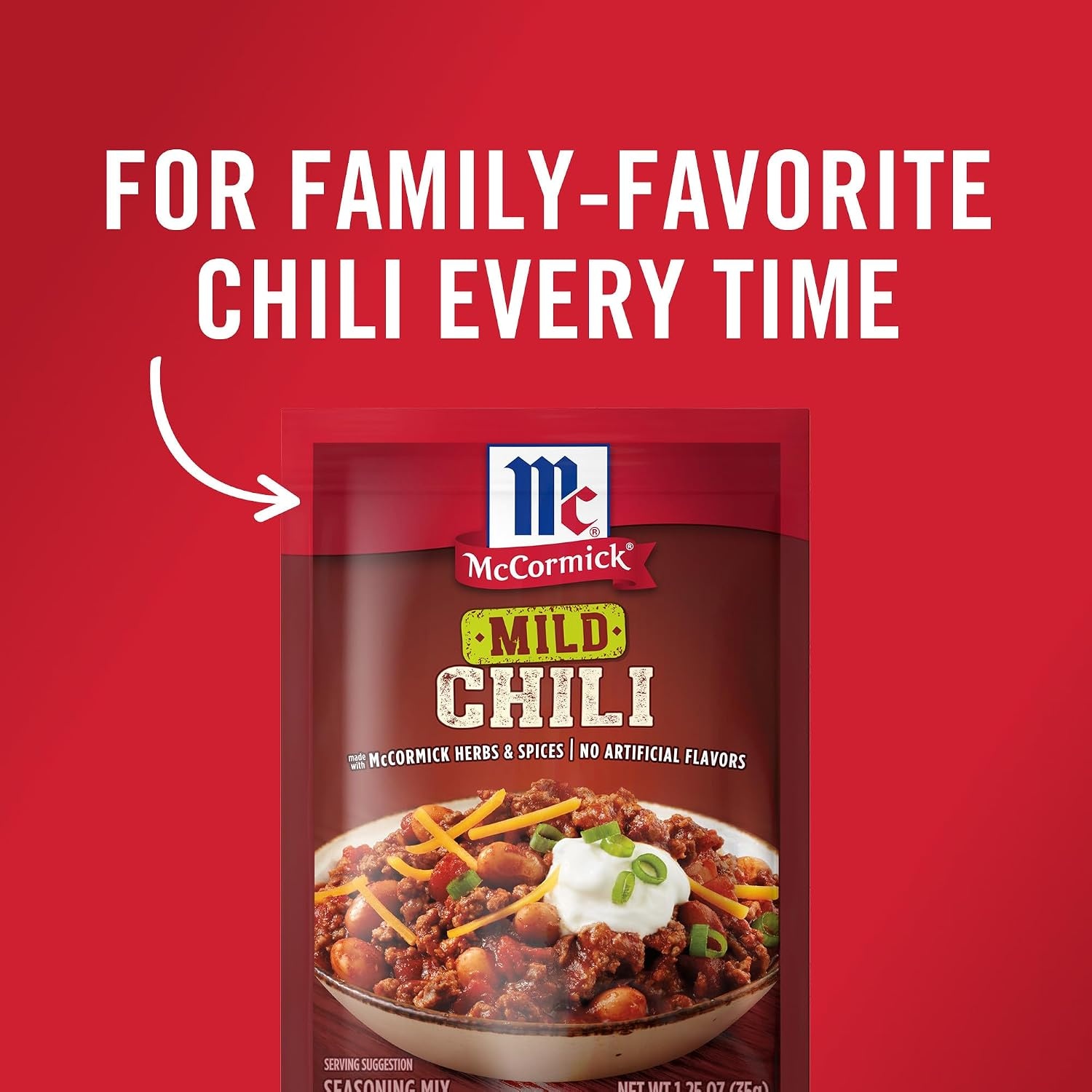 image:imageMcCormick Mild Chili Seasoning Mix 125 oz Pack of 24125 Ounce Pack of 1
