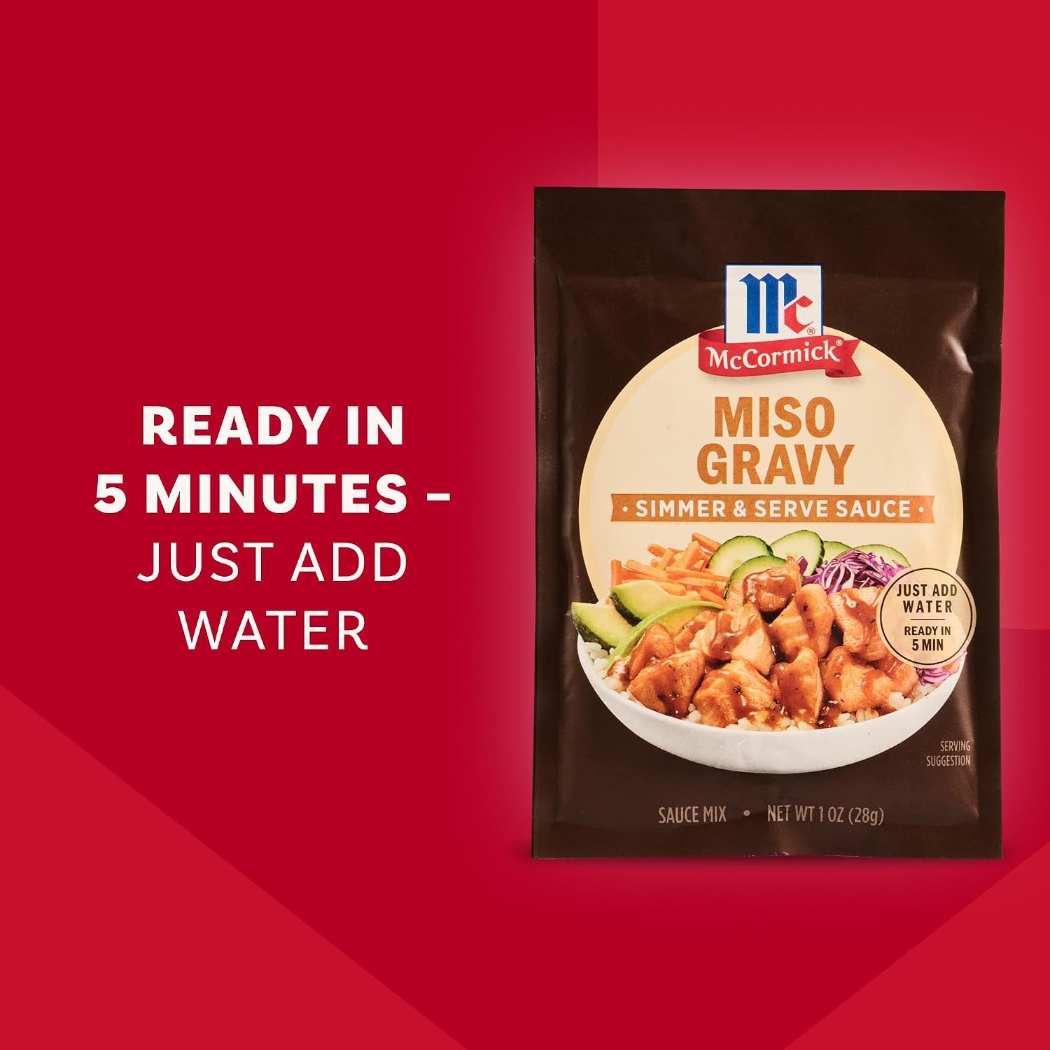 image:imageMcCormick Miso Gravy Simmer amp Serve Sauce Mix 1 oz Pack of 12