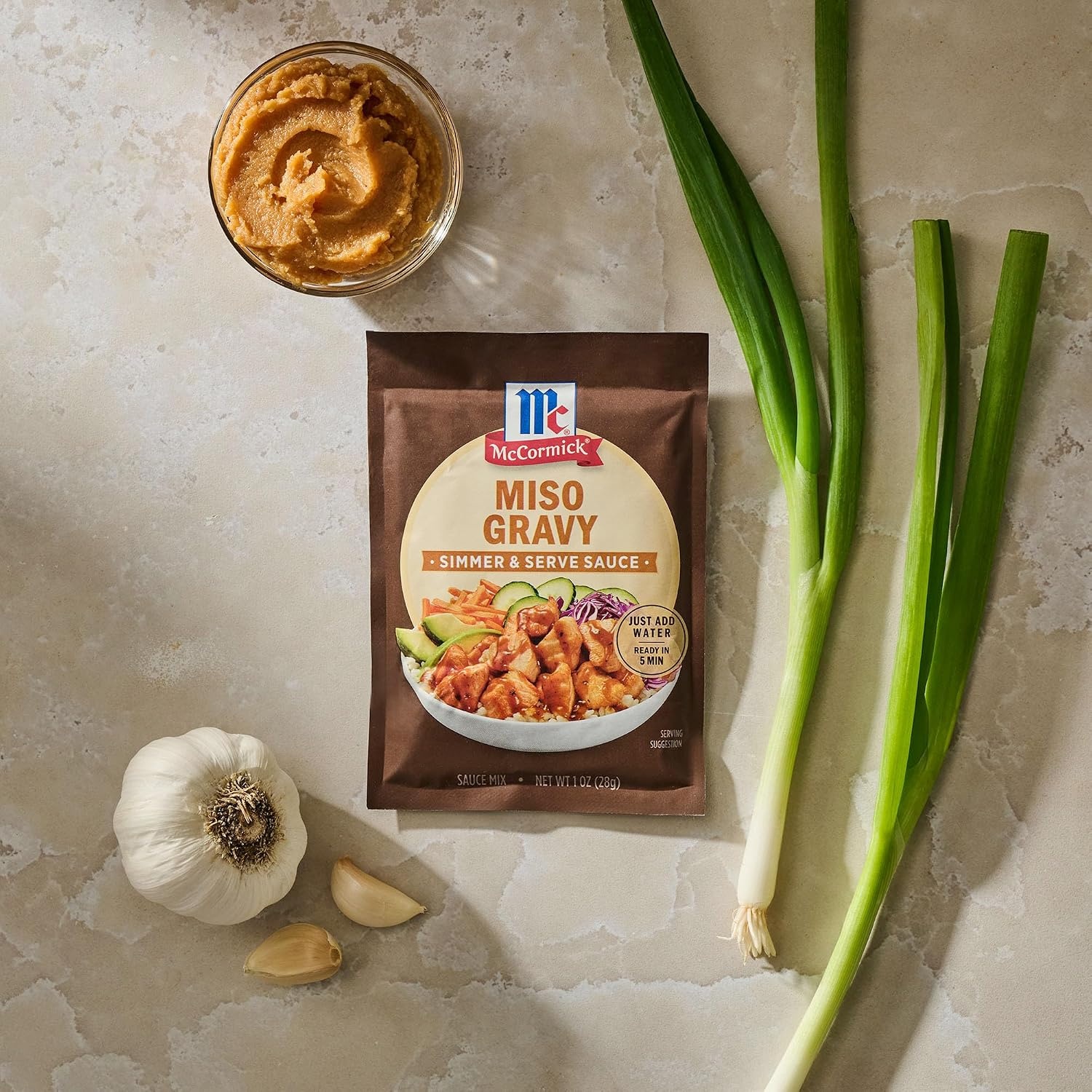 image:imageMcCormick Miso Gravy Simmer amp Serve Sauce Mix 1 oz Pack of 12
