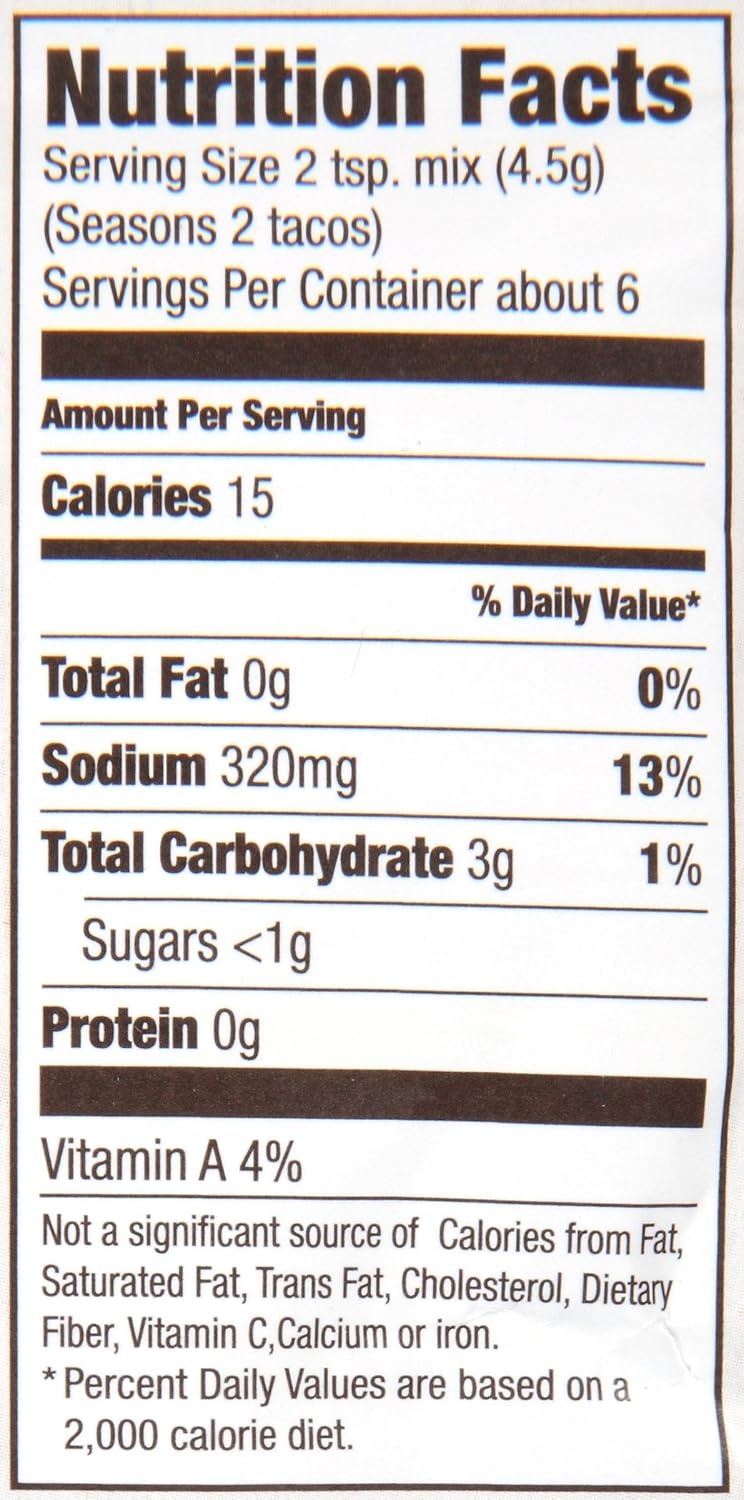 image:imageMcCormick Organics Taco Seasoning Mix 1 oz Pack of 121 Ounce Pack of 1