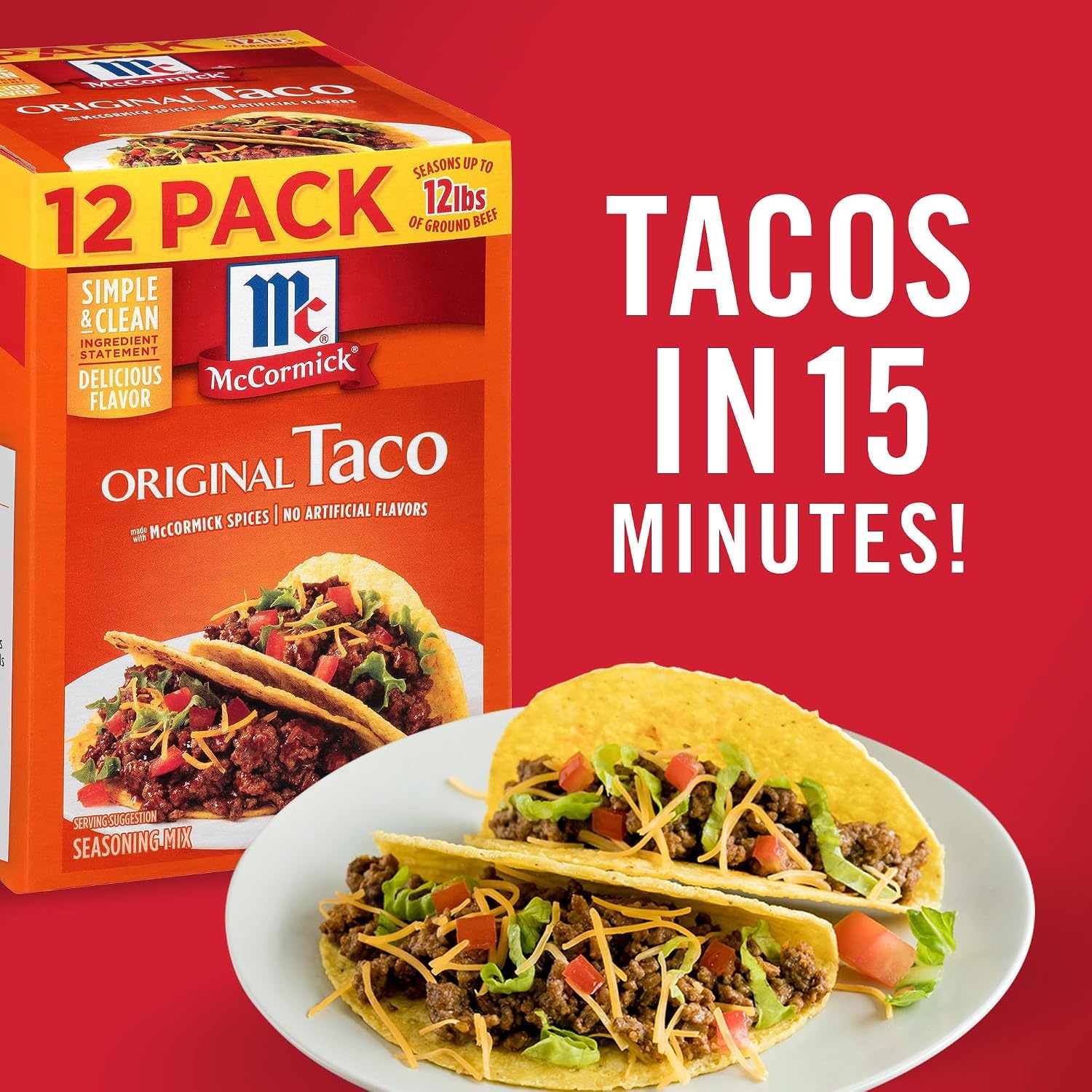 image:imageMcCormick Original Taco Seasoning Mix 6 lb Six Pound Container of Taco Seasoning Mix Best for Seasoning Ground Beef Turkey Chicken Burgers Tacos Rice and Vegetables12 Ounce Pack of 1