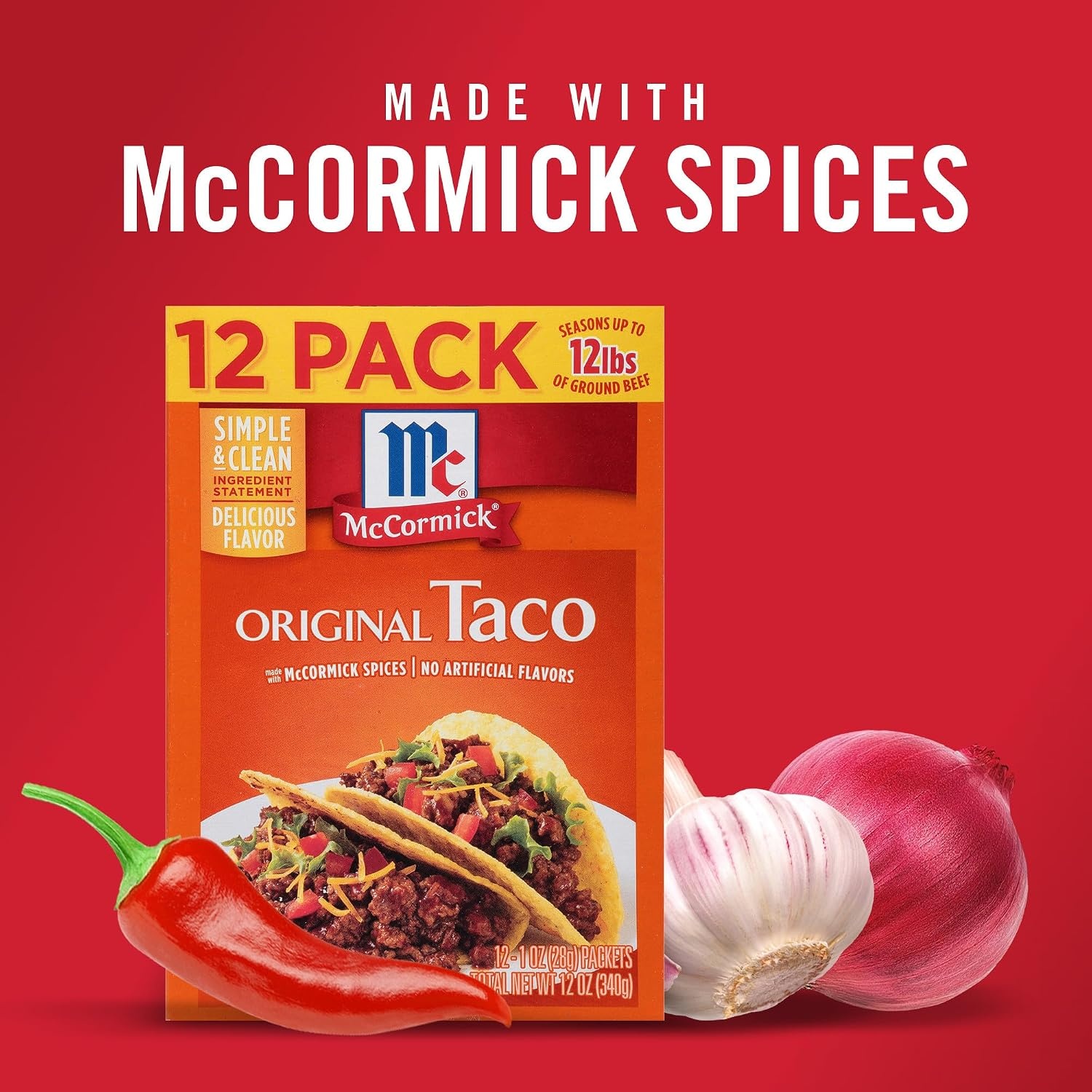 image:imageMcCormick Original Taco Seasoning Mix 6 lb Six Pound Container of Taco Seasoning Mix Best for Seasoning Ground Beef Turkey Chicken Burgers Tacos Rice and Vegetables12 Ounce Pack of 1