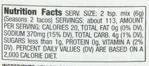 image:imageMcCormick Original Taco Seasoning Mix 6 lb Six Pound Container of Taco Seasoning Mix Best for Seasoning Ground Beef Turkey Chicken Burgers Tacos Rice and Vegetables24 Ounce Pack of 2