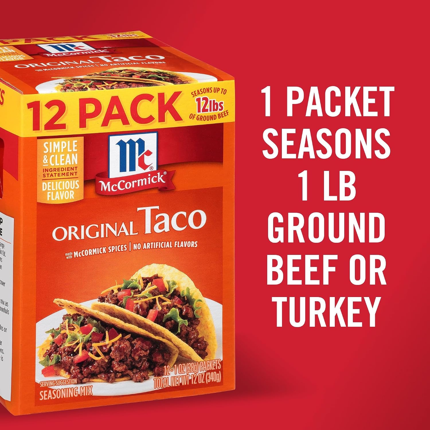image:imageMcCormick Original Taco Seasoning Mix 6 lb Six Pound Container of Taco Seasoning Mix Best for Seasoning Ground Beef Turkey Chicken Burgers Tacos Rice and Vegetables12 Ounce Pack of 1