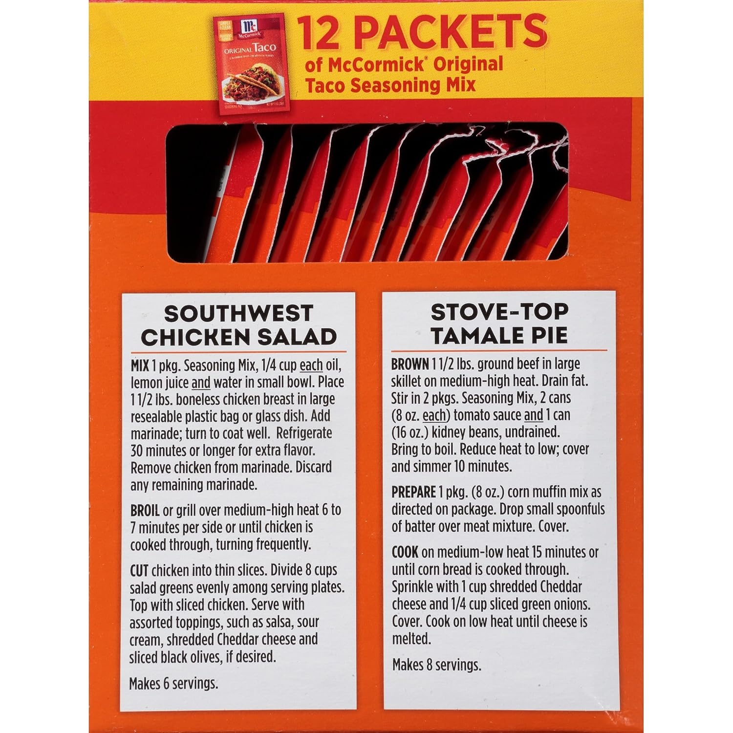 image:imageMcCormick Original Taco Seasoning Mix 6 lb Six Pound Container of Taco Seasoning Mix Best for Seasoning Ground Beef Turkey Chicken Burgers Tacos Rice and Vegetables12 Ounce Pack of 1