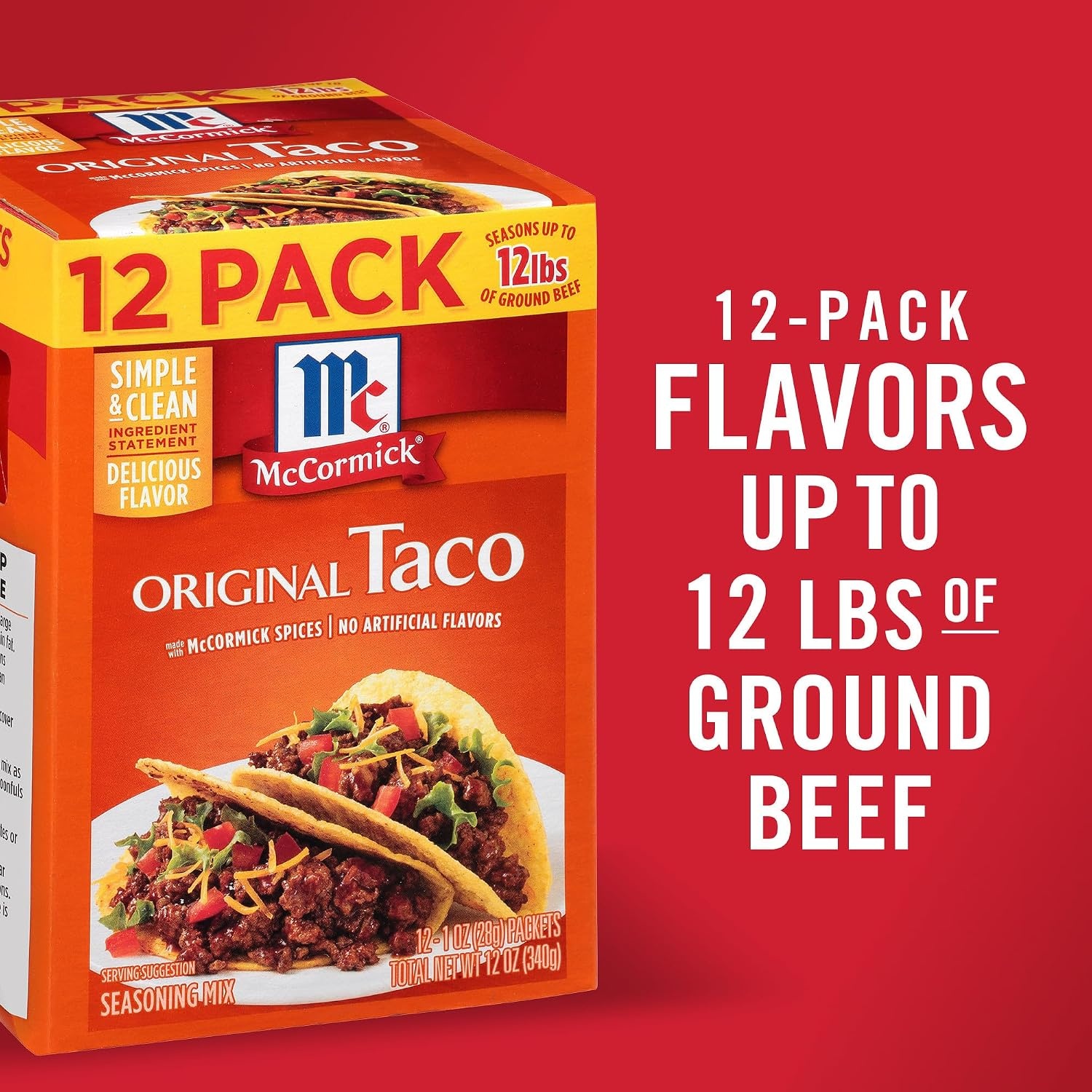 image:imageMcCormick Original Taco Seasoning Mix 6 lb Six Pound Container of Taco Seasoning Mix Best for Seasoning Ground Beef Turkey Chicken Burgers Tacos Rice and Vegetables12 Ounce Pack of 1