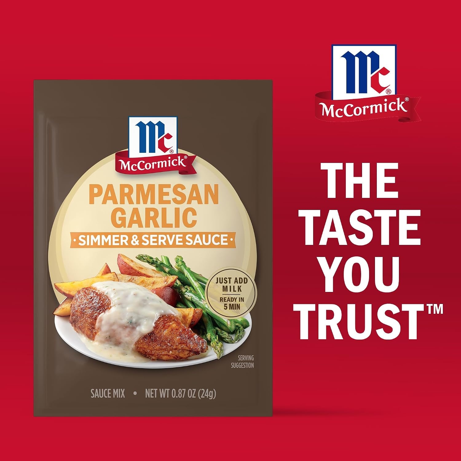 image:imageMcCormick Parmesan Garlic Simmer amp Serve Sauce Mix 087 oz