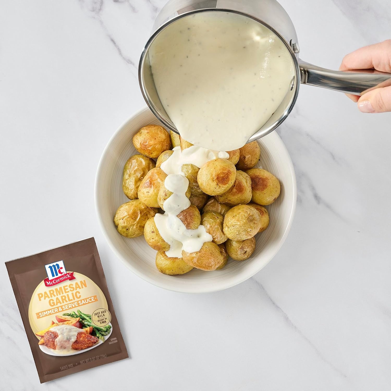 image:imageMcCormick Parmesan Garlic Simmer amp Serve Sauce Mix 087 oz