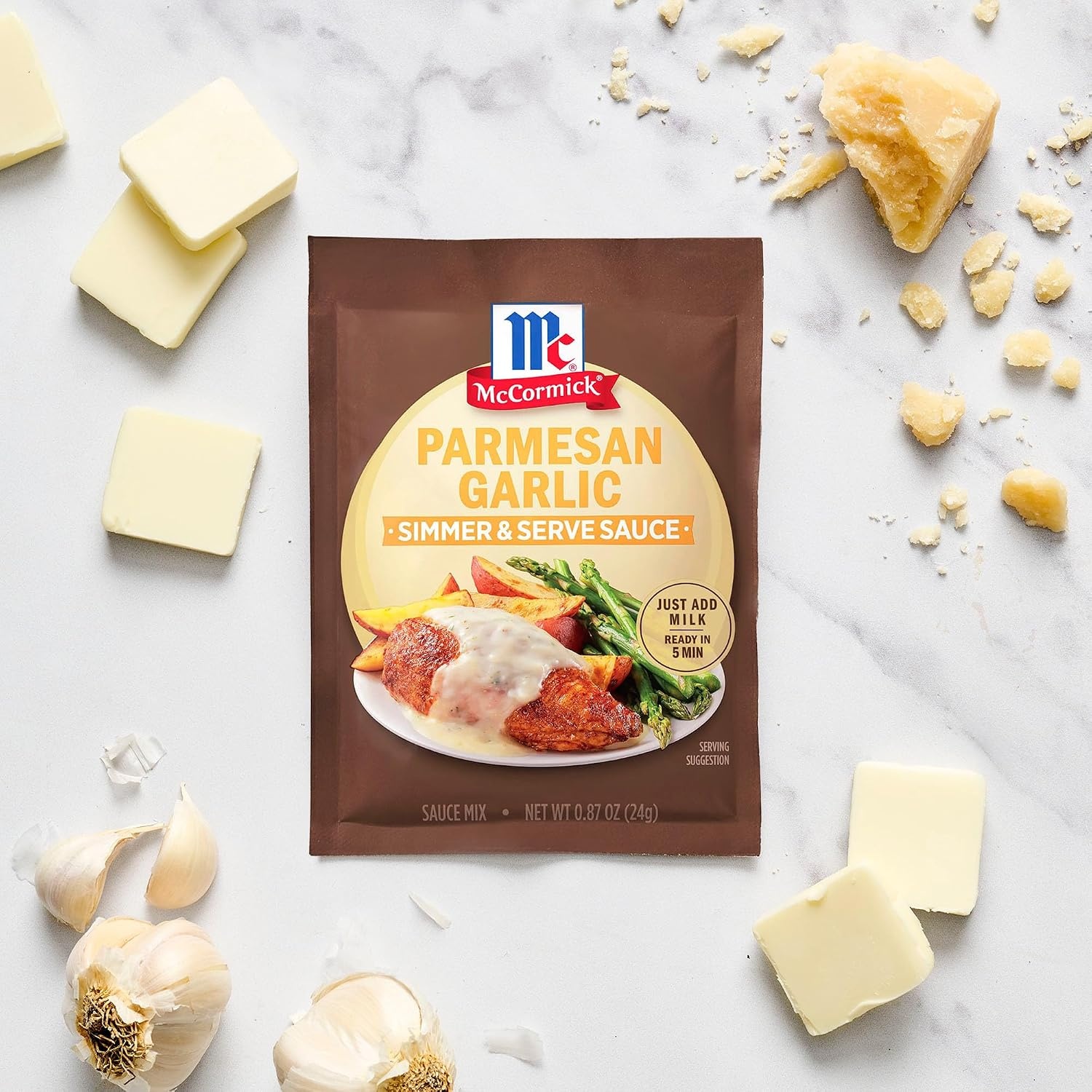image:imageMcCormick Parmesan Garlic Simmer amp Serve Sauce Mix 087 oz