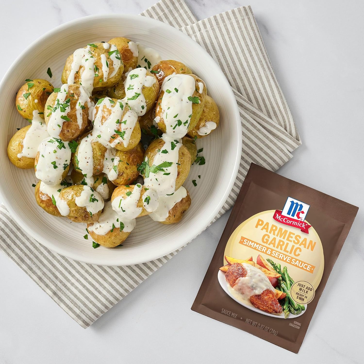 image:imageMcCormick Parmesan Garlic Simmer amp Serve Sauce Mix 087 oz
