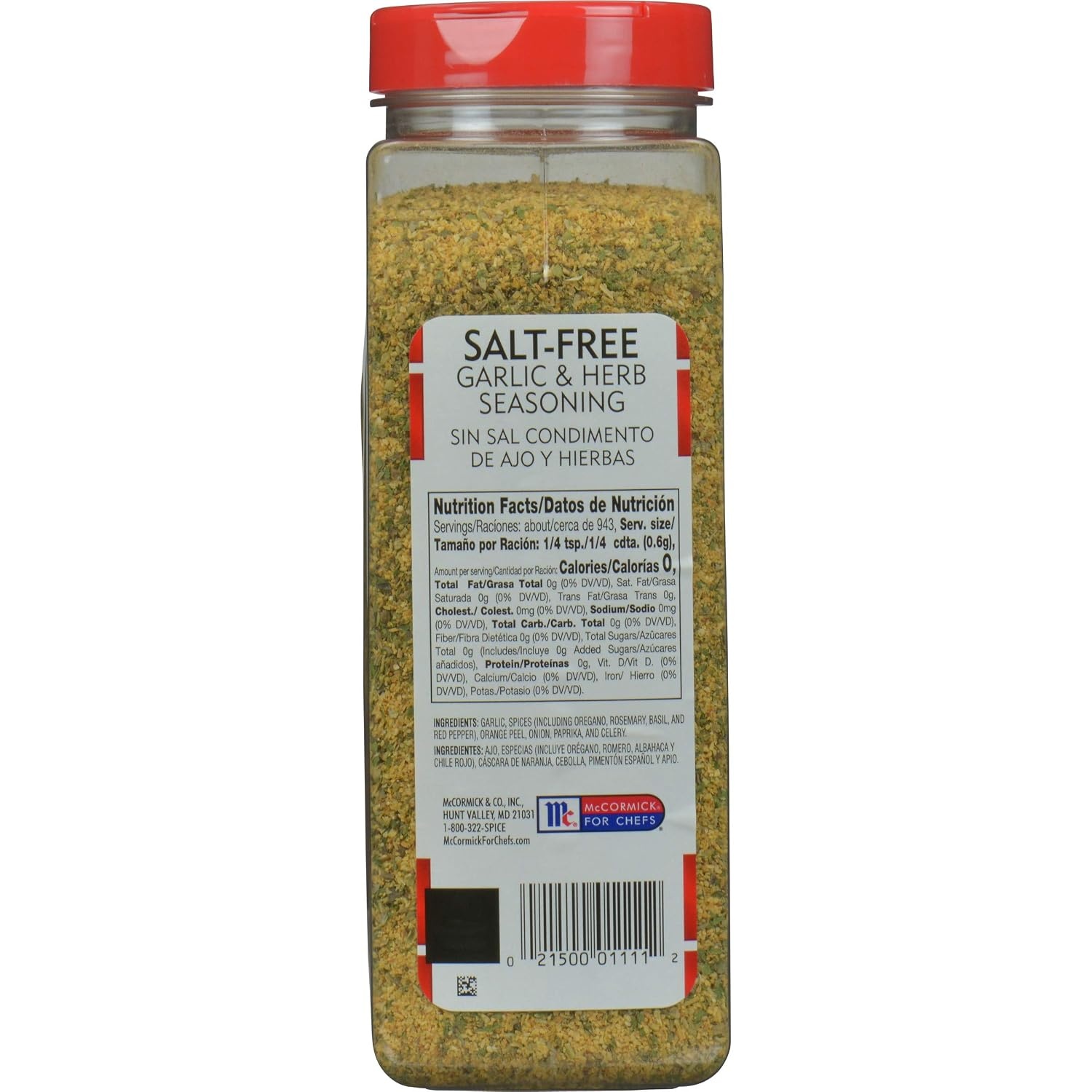 image:imageMcCormick Perfect Pinch Garlic amp Herb Salt Free Seasoning 19 oz Pack of 6 Six 19 Ounce Containers of Garlic Herb Seasoning to Add Zesty Flavor to Chicken Pasta Salads and More19 Ounce Pack of 6