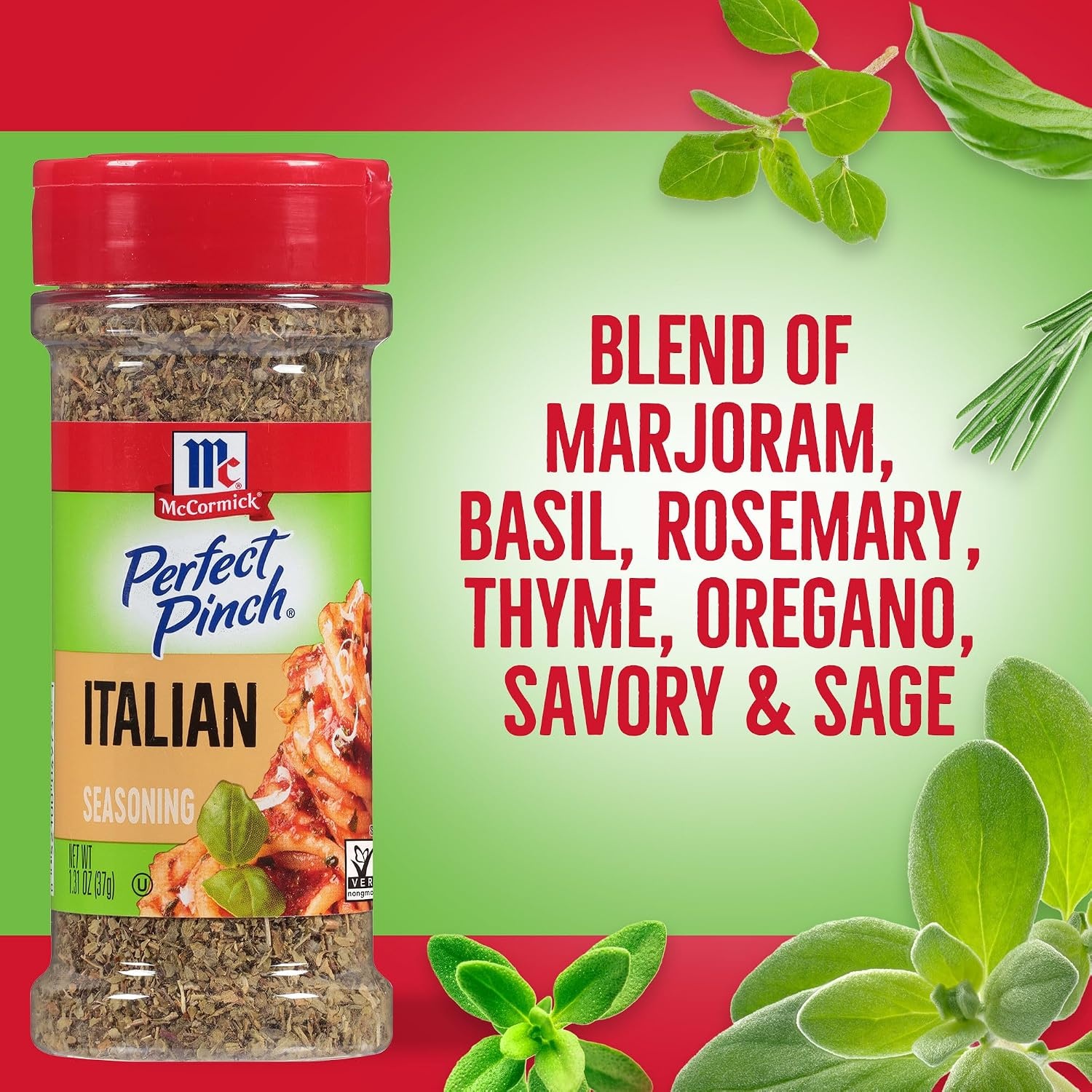 image:imageMcCormick Perfect Pinch Italian Seasoning 131 oz Pack of 6131 Ounce Pack of 1
