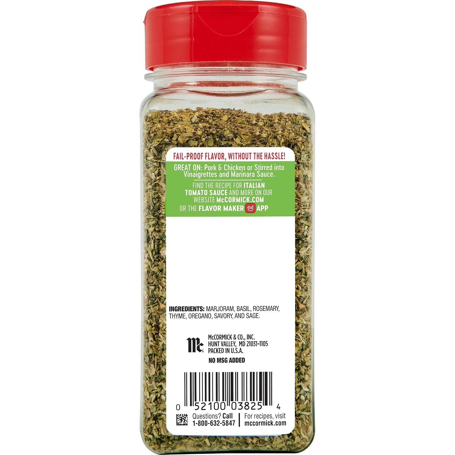image:imageMcCormick Perfect Pinch Italian Seasoning 131 oz Pack of 6225 Ounce Pack of 1