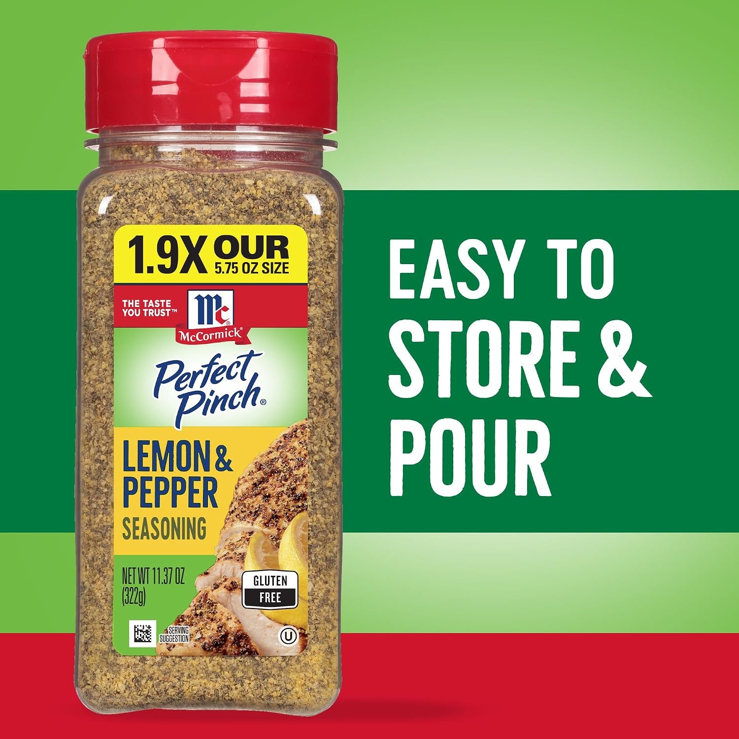image:imageMcCormick Perfect Pinch Lemon Pepper Seasoning 1137 oz1137 Ounce Pack of 1
