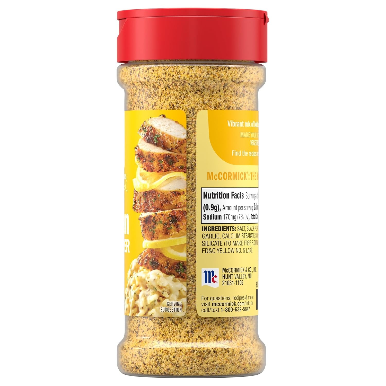 image:imageMcCormick Perfect Pinch Lemon Pepper Seasoning 1137 oz575 Ounce Pack of 6