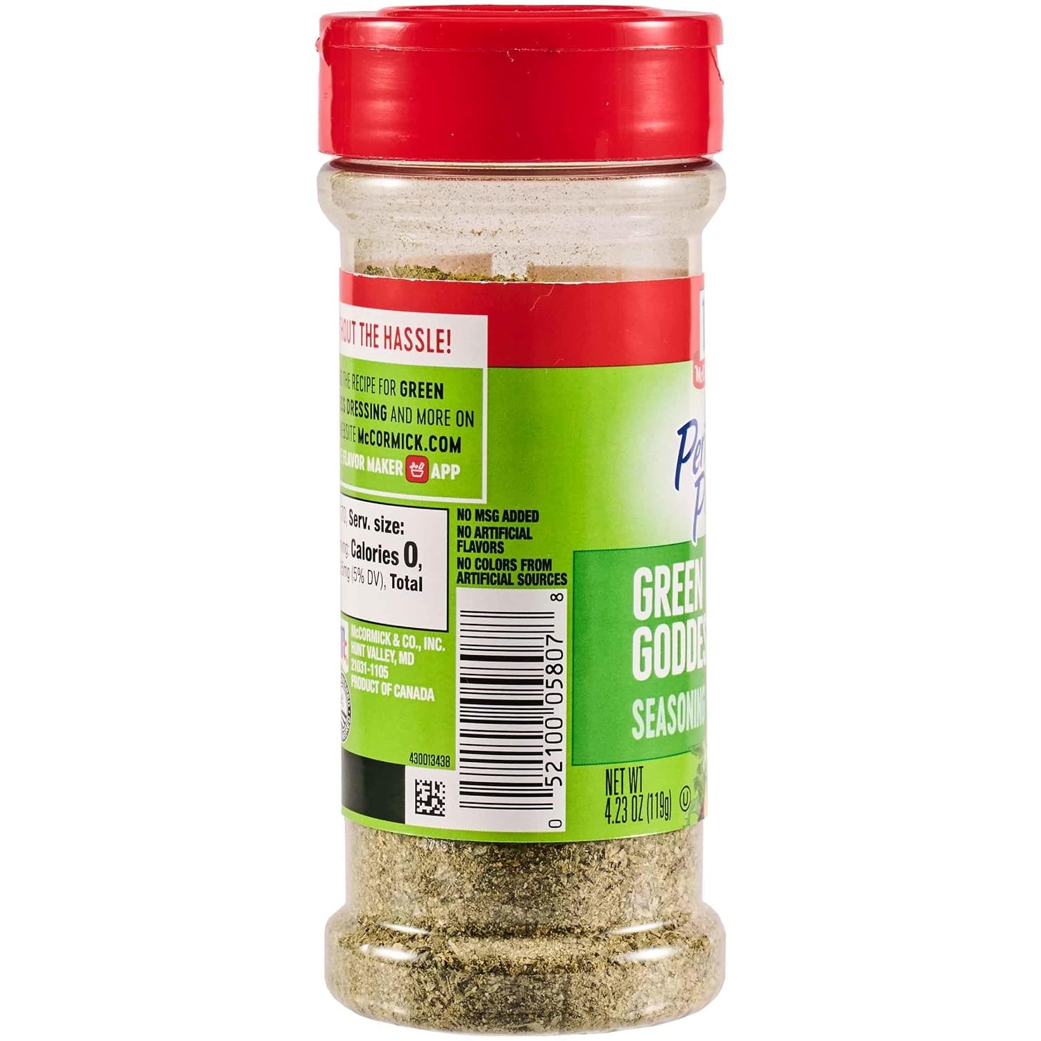 image:imageMcCormick Perfect Pinch Seasoning Spicy Italian For Adding Italian Flavor with a Kick to Pizza Pasta Dressings amp Sauces 388 ozGreen Goddess