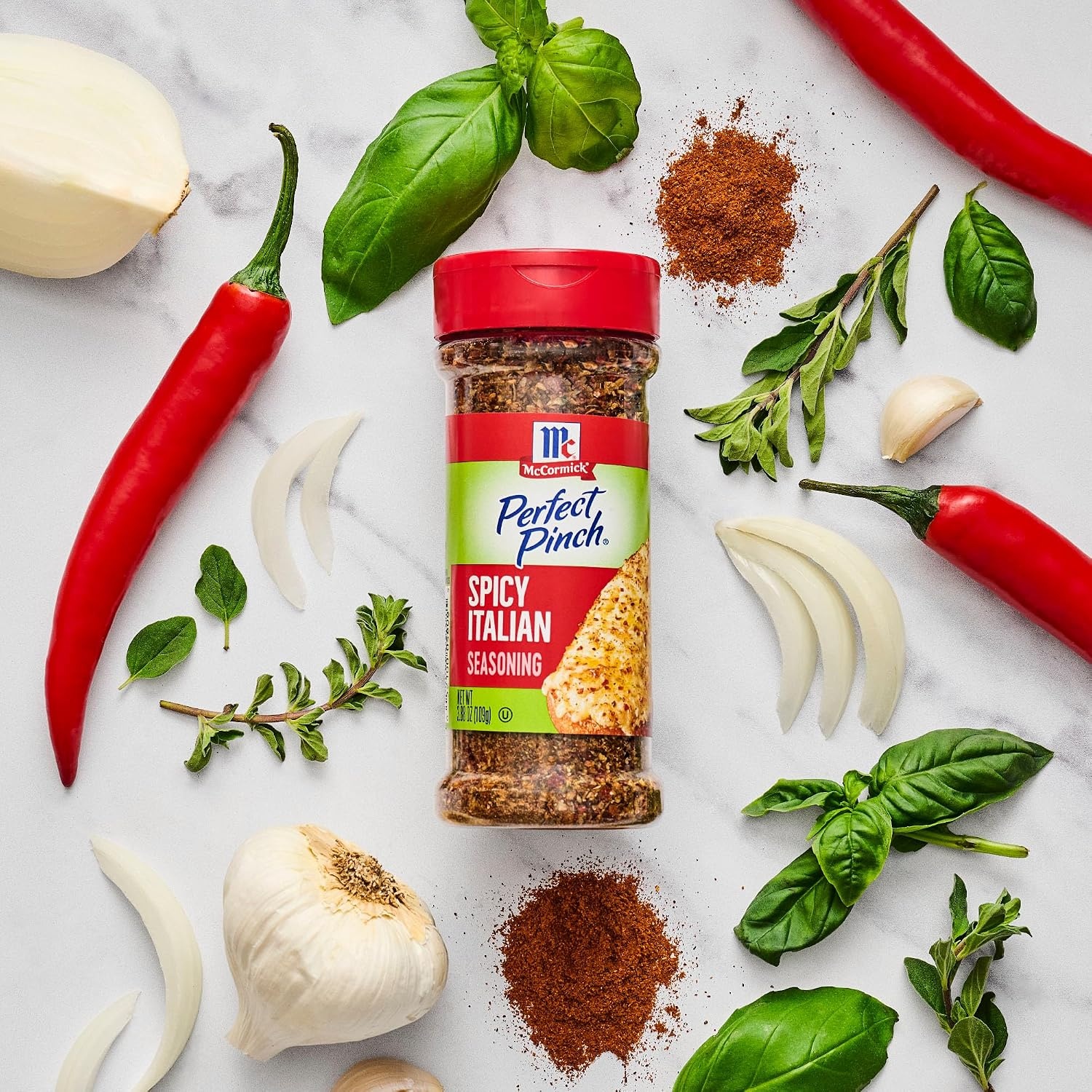 image:imageMcCormick Perfect Pinch Seasoning Spicy Italian For Adding Italian Flavor with a Kick to Pizza Pasta Dressings amp Sauces 388 ozSpicy Italian