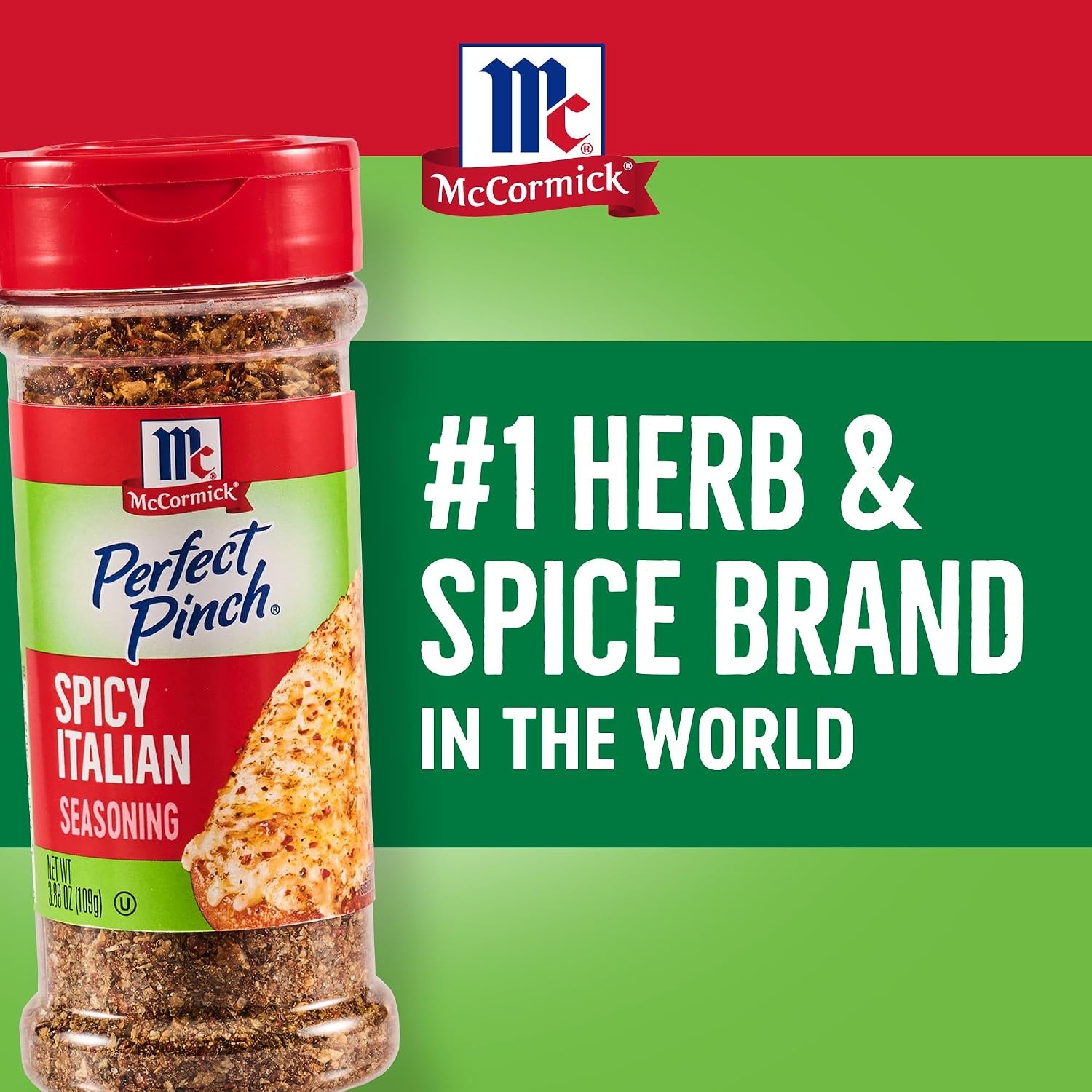 image:imageMcCormick Perfect Pinch Seasoning Spicy Italian For Adding Italian Flavor with a Kick to Pizza Pasta Dressings amp Sauces 388 ozSpicy Italian