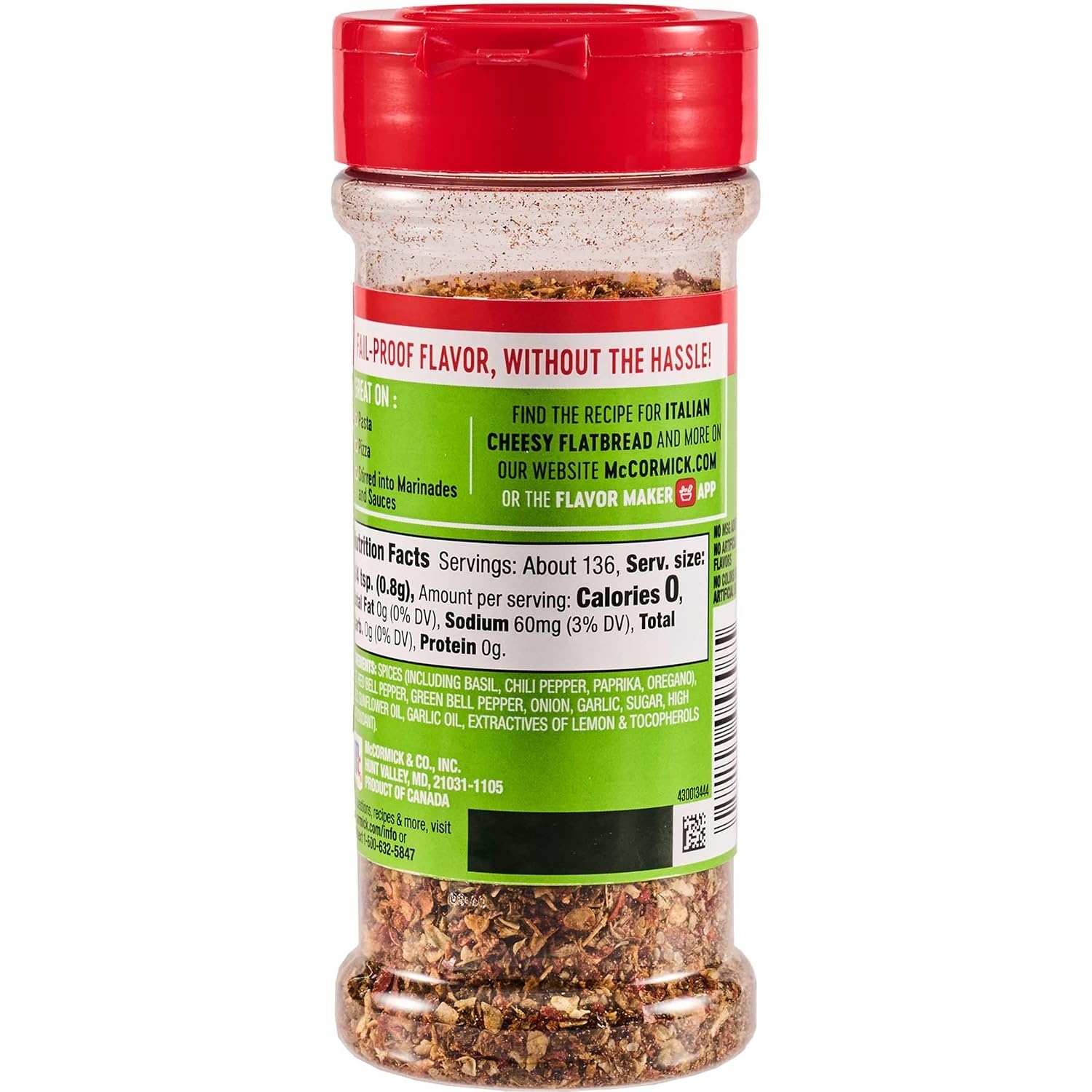 image:imageMcCormick Perfect Pinch Seasoning Spicy Italian For Adding Italian Flavor with a Kick to Pizza Pasta Dressings amp Sauces 388 ozSpicy Italian