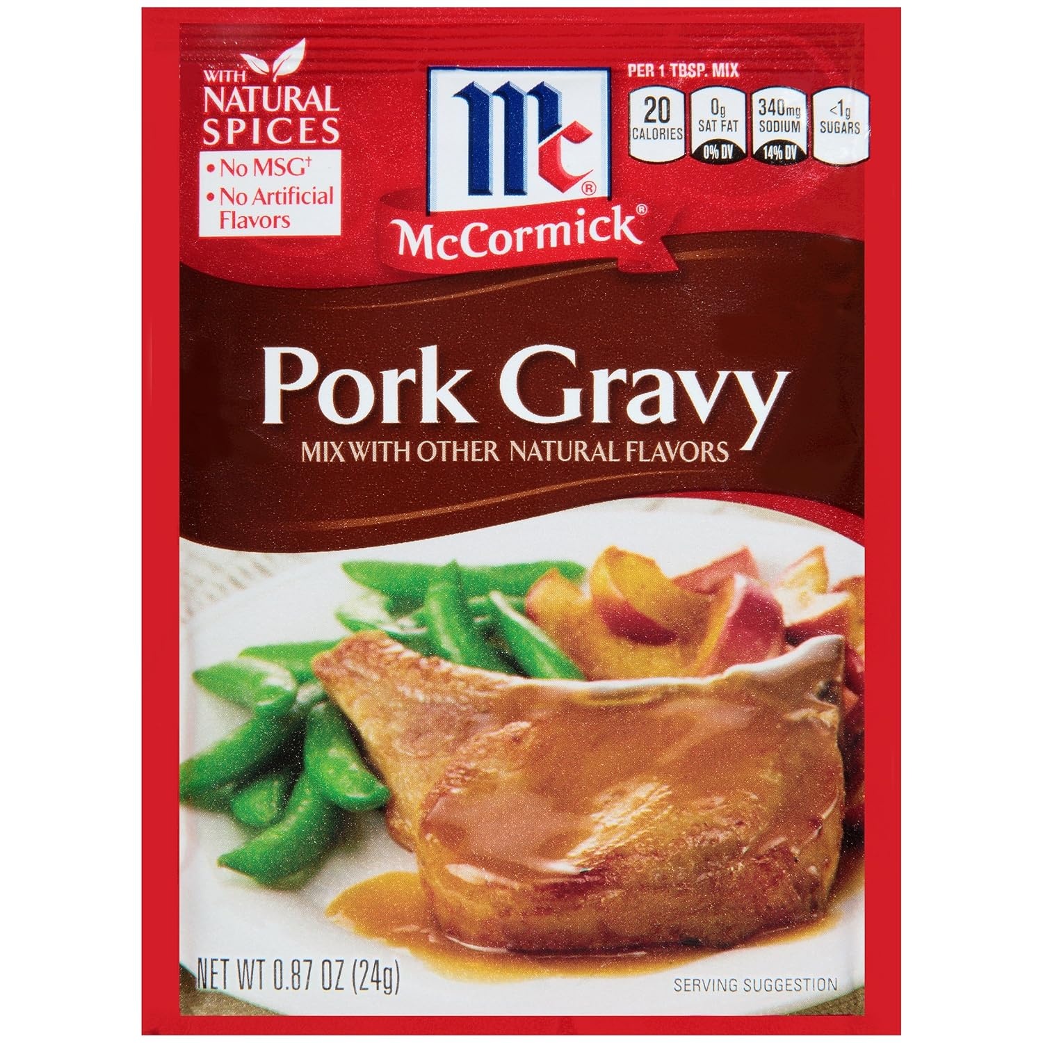 image:imageMcCormick Pork Gravy Mix 087 oz Pack of 12Pork