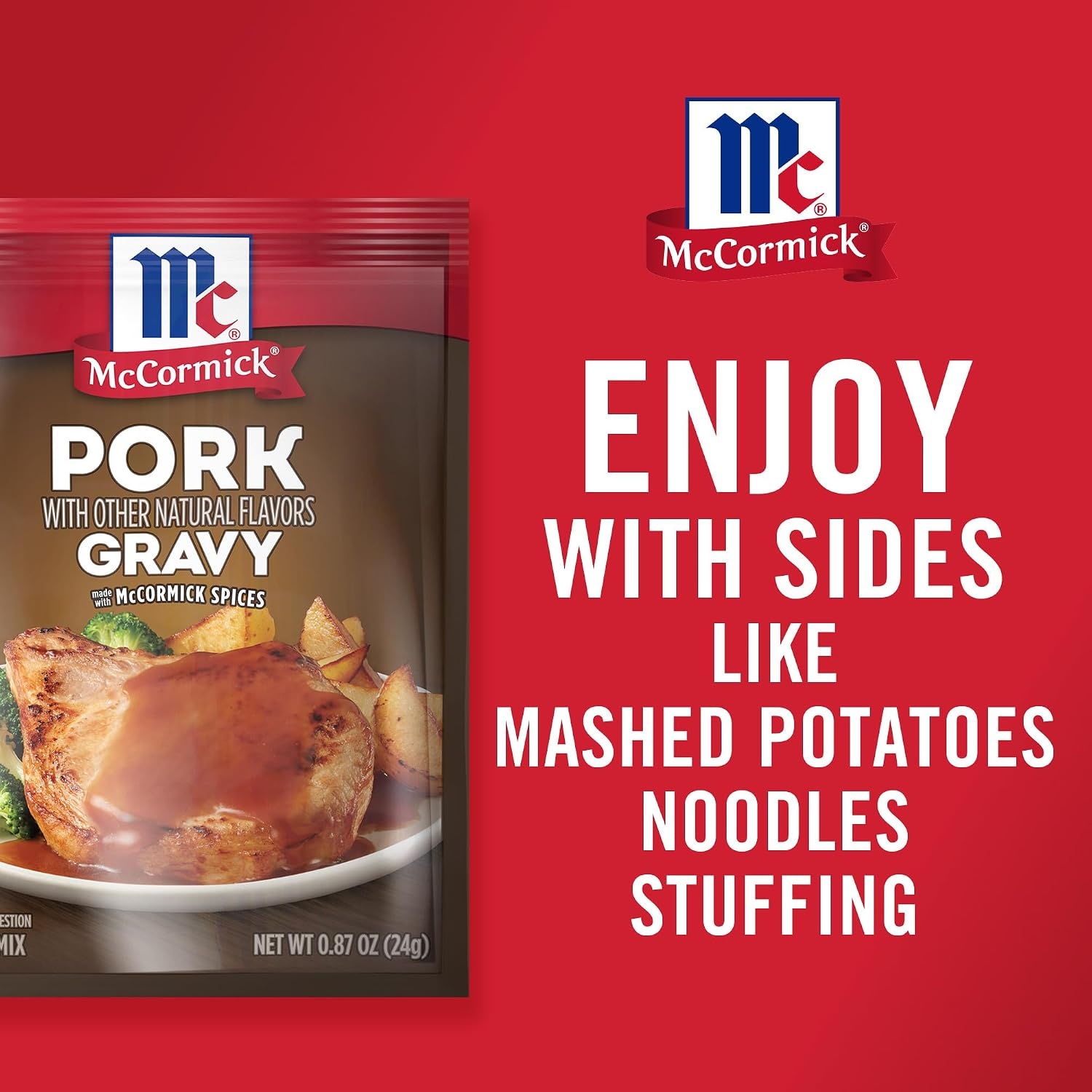 image:imageMcCormick Pork Gravy Mix 087 oz Pack of 12Pork Gravy Mix
