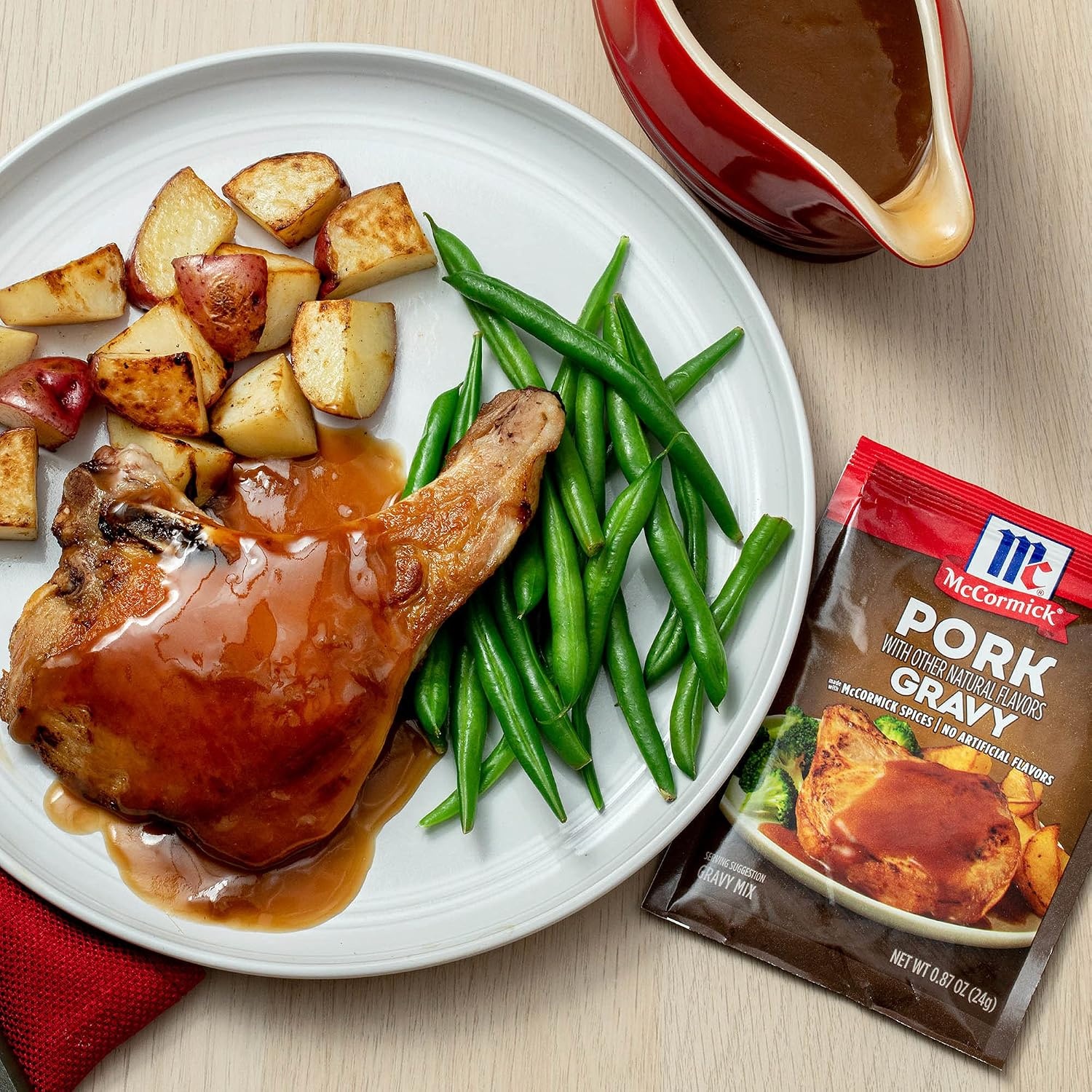 image:imageMcCormick Pork Gravy Mix 087 oz Pack of 12Pork Gravy Mix