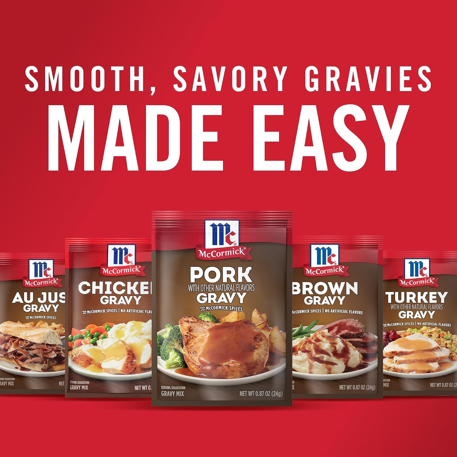 image:imageMcCormick Pork Gravy Mix 087 oz Pack of 12Pork Gravy Mix
