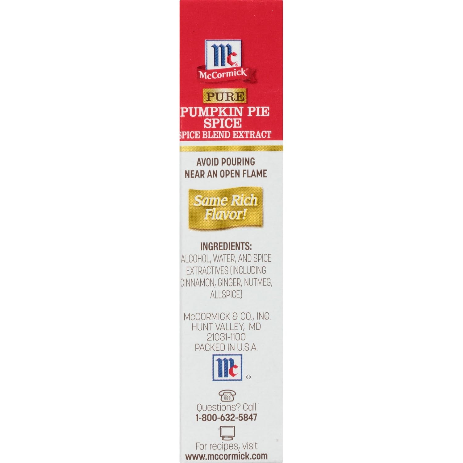 image:imageMcCormick Pure Pumpkin Pie Spice Blend Extract 1 fl oz1 Fl Oz Pack of 2
