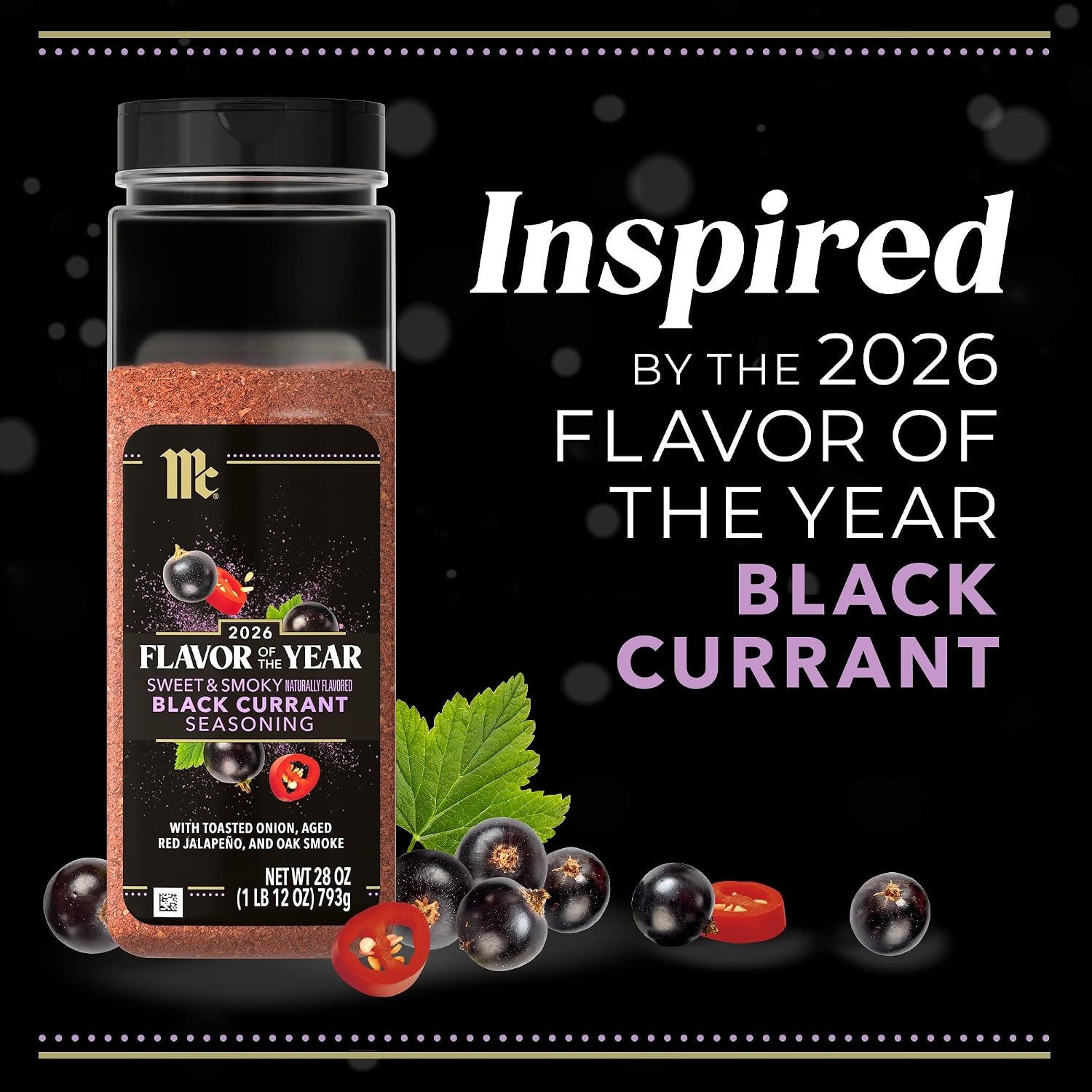 image:imageMcCormick Seasoning Black Currant Sweet amp Smoky 2026 Flavor of the Year Made for Chefs Sweet Savory amp Balanced Black Currant Rub 28 oz Pack of 628 Ounce Pack of 6