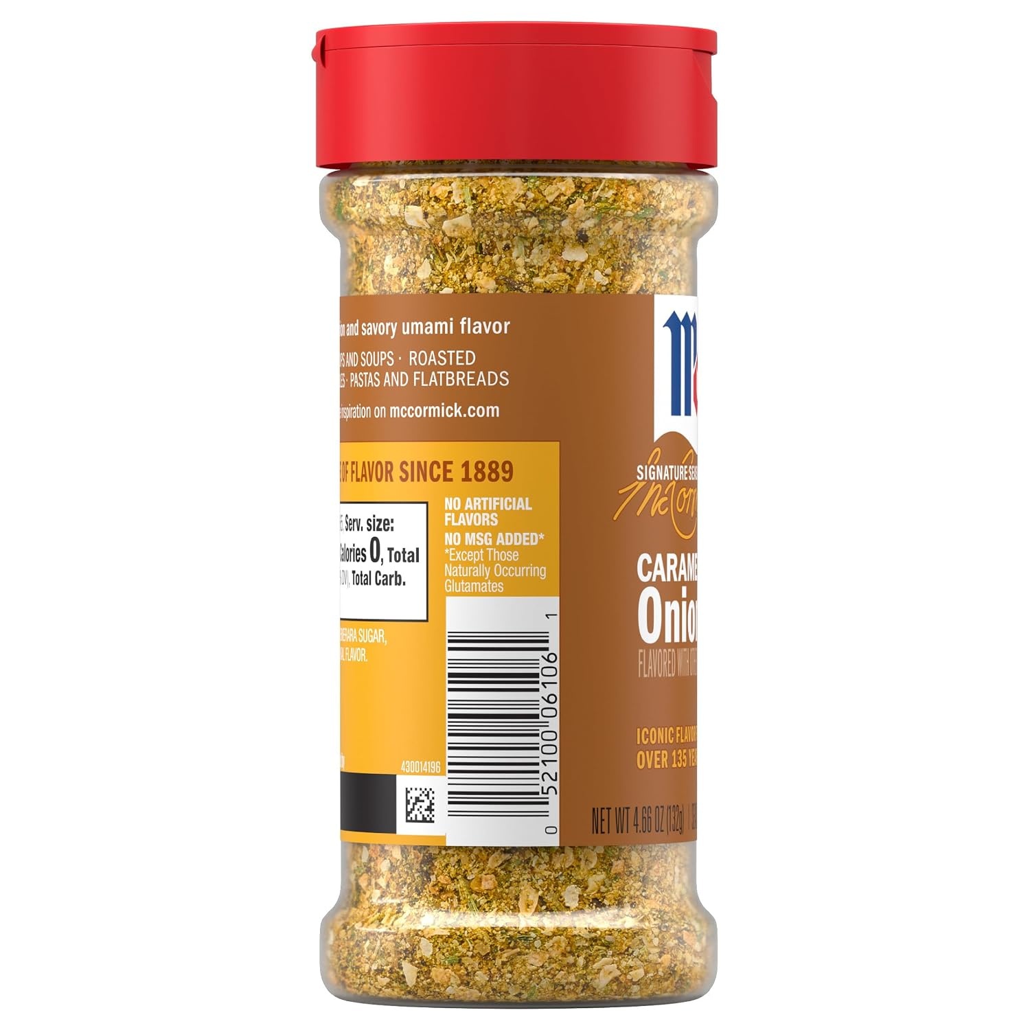 image:imageMcCormick Seasoning Caramelized Onion Signature Seasonings No Artificial Flavors No MSG Added Sweet Caramelized Onion amp Savory Umami Flavor Shake On 466 oz466 Ounce Pack of 2
