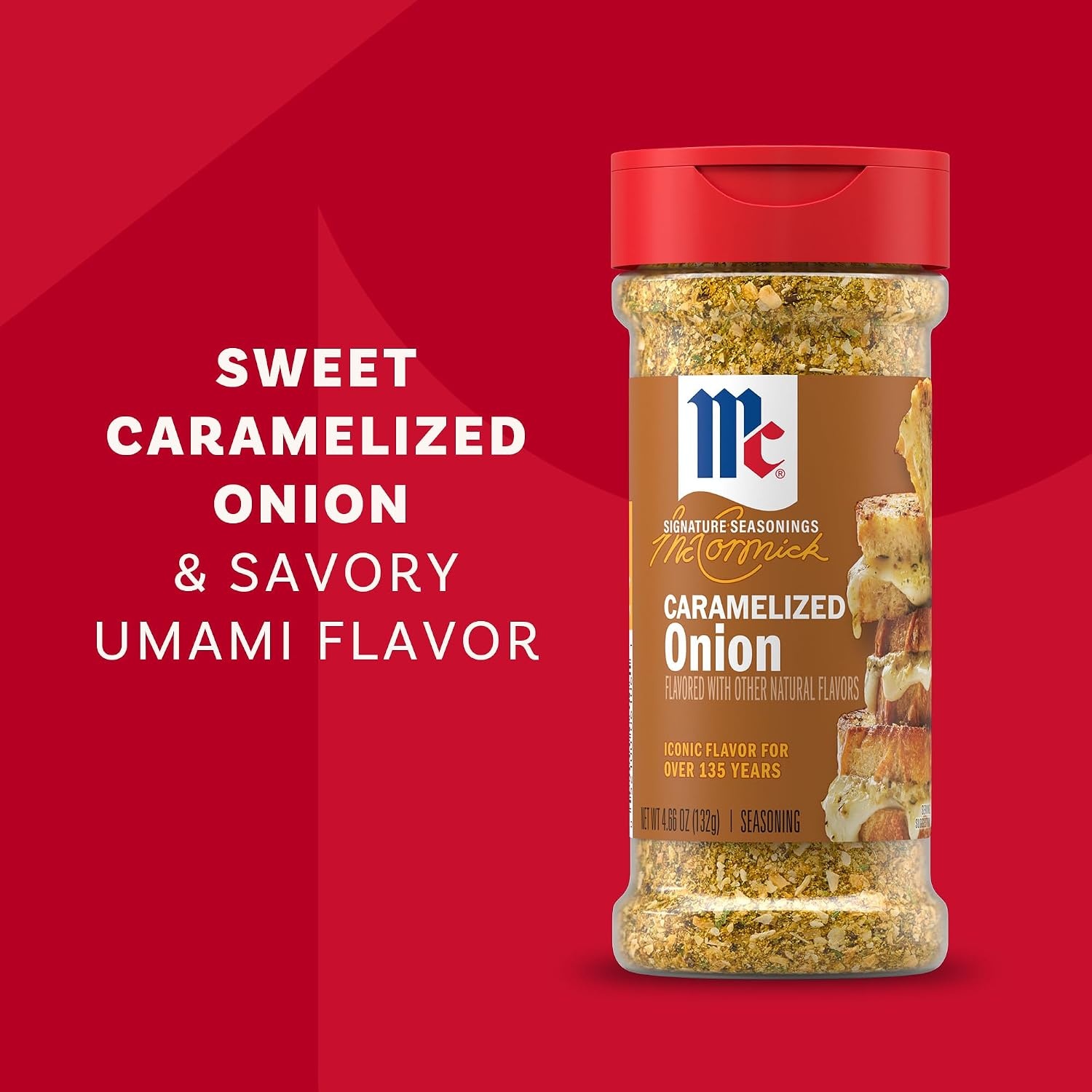 image:imageMcCormick Seasoning Caramelized Onion Signature Seasonings No Artificial Flavors No MSG Added Sweet Caramelized Onion amp Savory Umami Flavor Shake On 466 oz466 Ounce Pack of 1