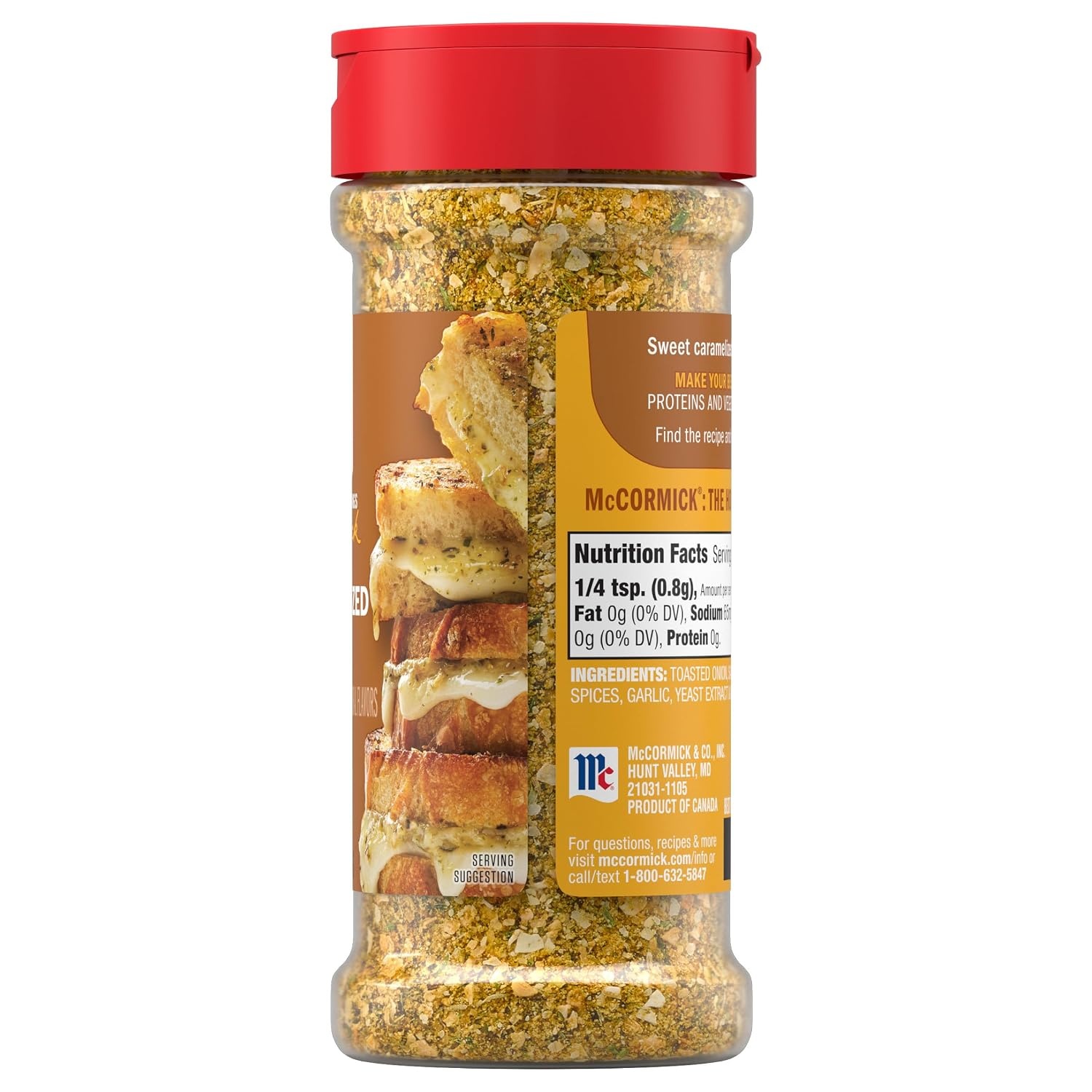 image:imageMcCormick Seasoning Caramelized Onion Signature Seasonings No Artificial Flavors No MSG Added Sweet Caramelized Onion amp Savory Umami Flavor Shake On 466 oz466 Ounce Pack of 1