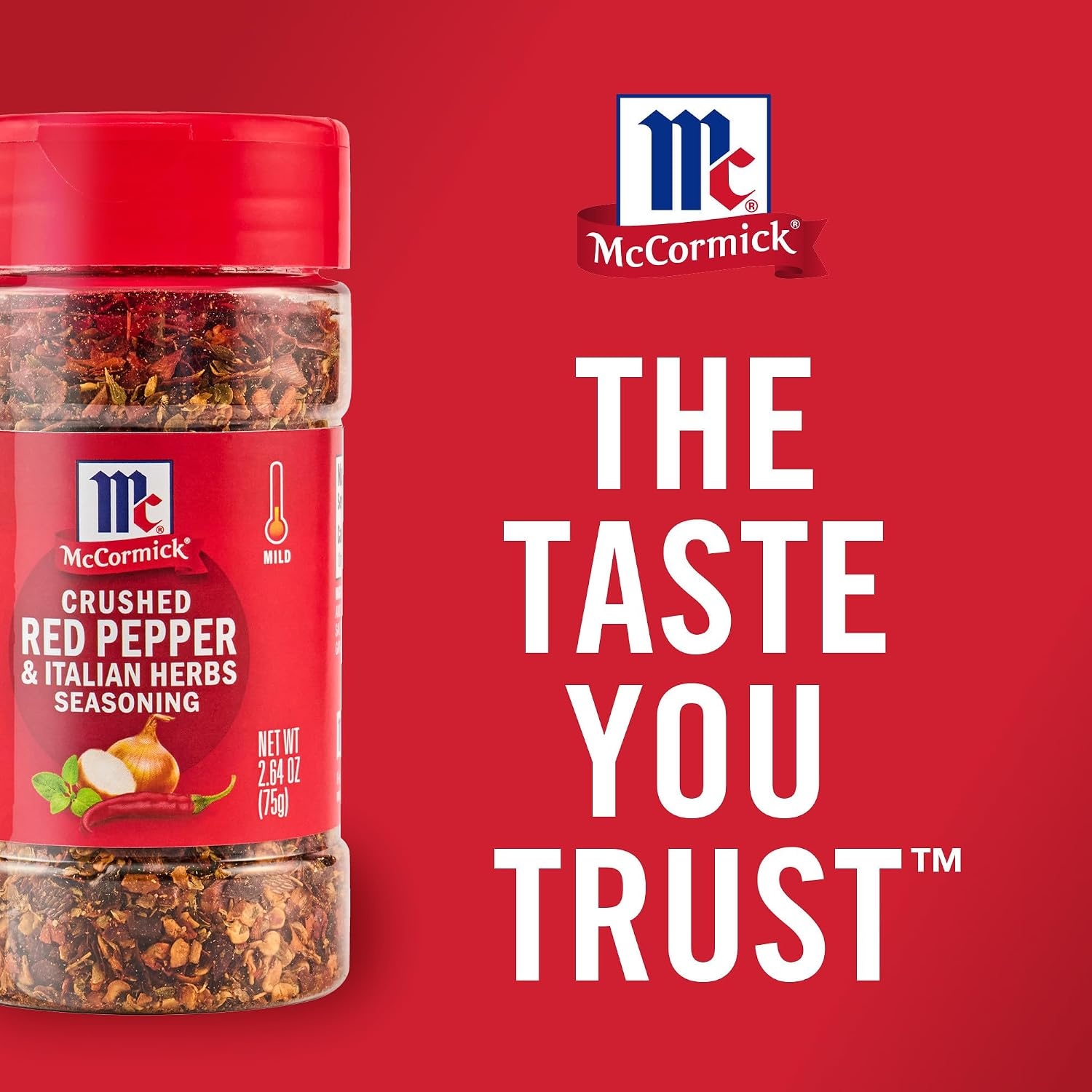 image:imageMcCormick Seasoning Crushed Red Pepper amp Italian Herbs Robust Italian Seasoning for Garlic Bread Pasta Dip and More 264 oz